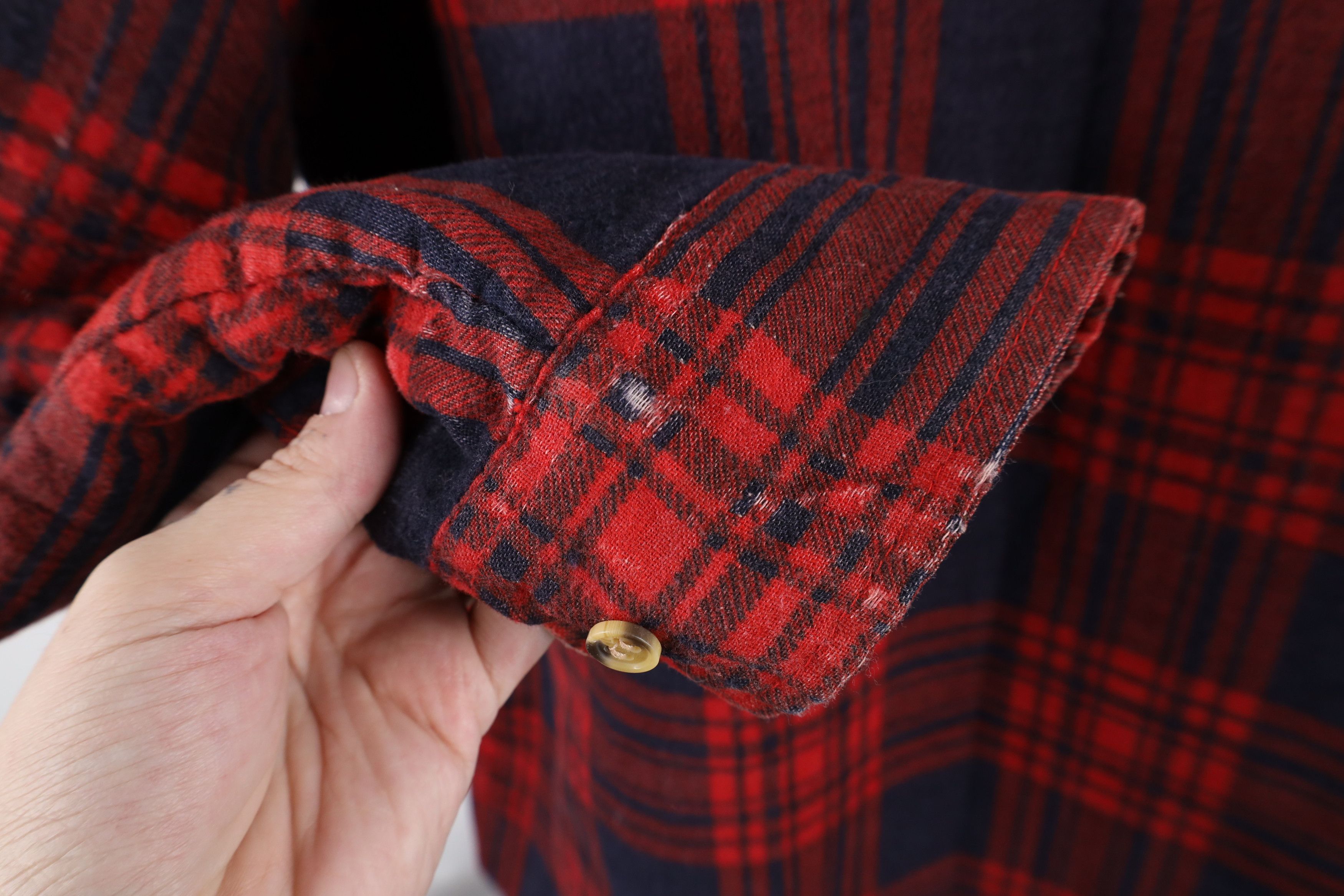 Vintage Vintage 70s Streetwear Quilted Flannel Button Shirt Jacket Size US XL / EU 56 / 4 - 10 Thumbnail