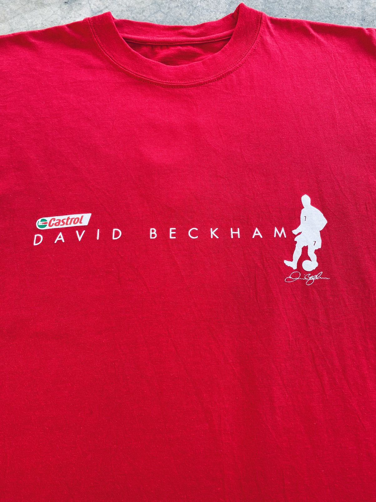 Vintage Vintage David Beckham By Castrol Tees Size US M / EU 48-50 / 2 - 4 Thumbnail
