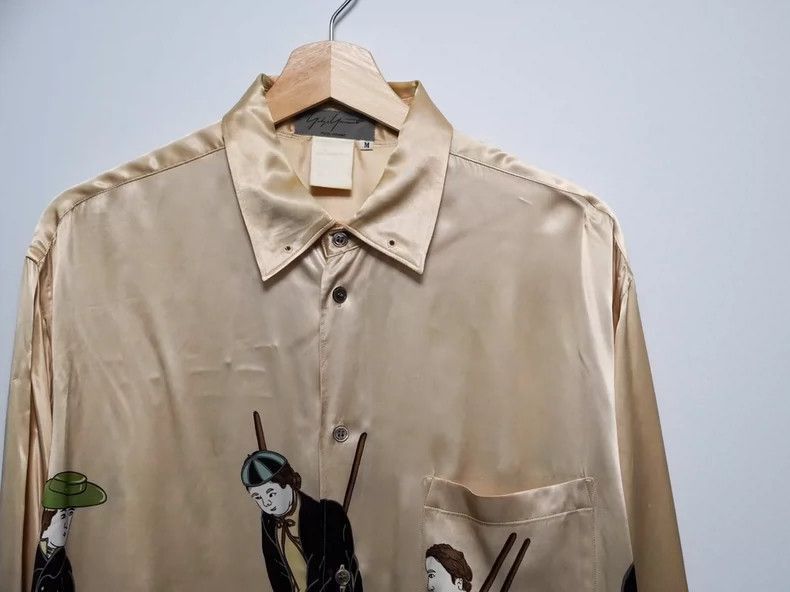 Yohji Yamamoto Yohji Yamamoto Yohji Yamamoto 1995AW Champagne Color Shirt Size US M / EU 48-50 / 2 - 2 Thumbnail