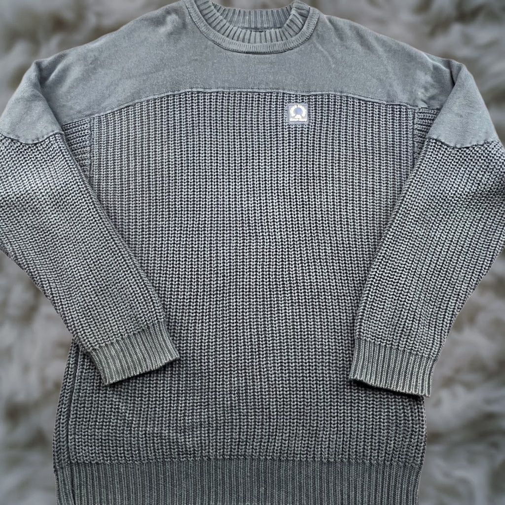 Palace Palace Thick Chunk Knit Sweater Mens M Navy Crewneck Knitted Heavy Cardigan Pullover Modern Knit Shirt Size US M / EU 48-50 / 2 - 1 Thumbnail