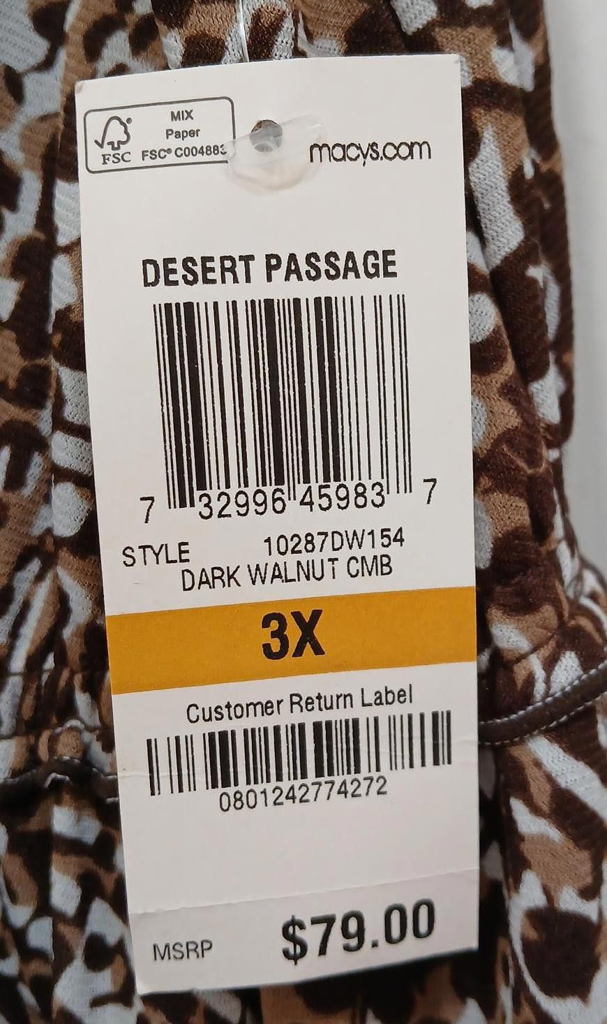 Charter Club Charter Club Women's 3X Brown Tank Dress NWT Size 3XL / US 20-22 - 8 Thumbnail
