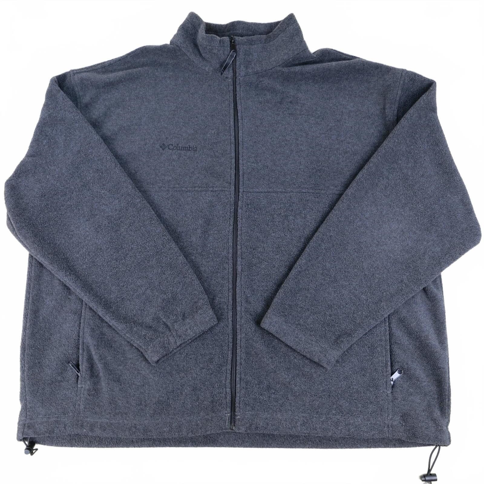Columbia Columbia Men's Gray Full-Zip Fleece Jacket Size 3X Size US XXL / EU 58 / 5 - 1 Thumbnail