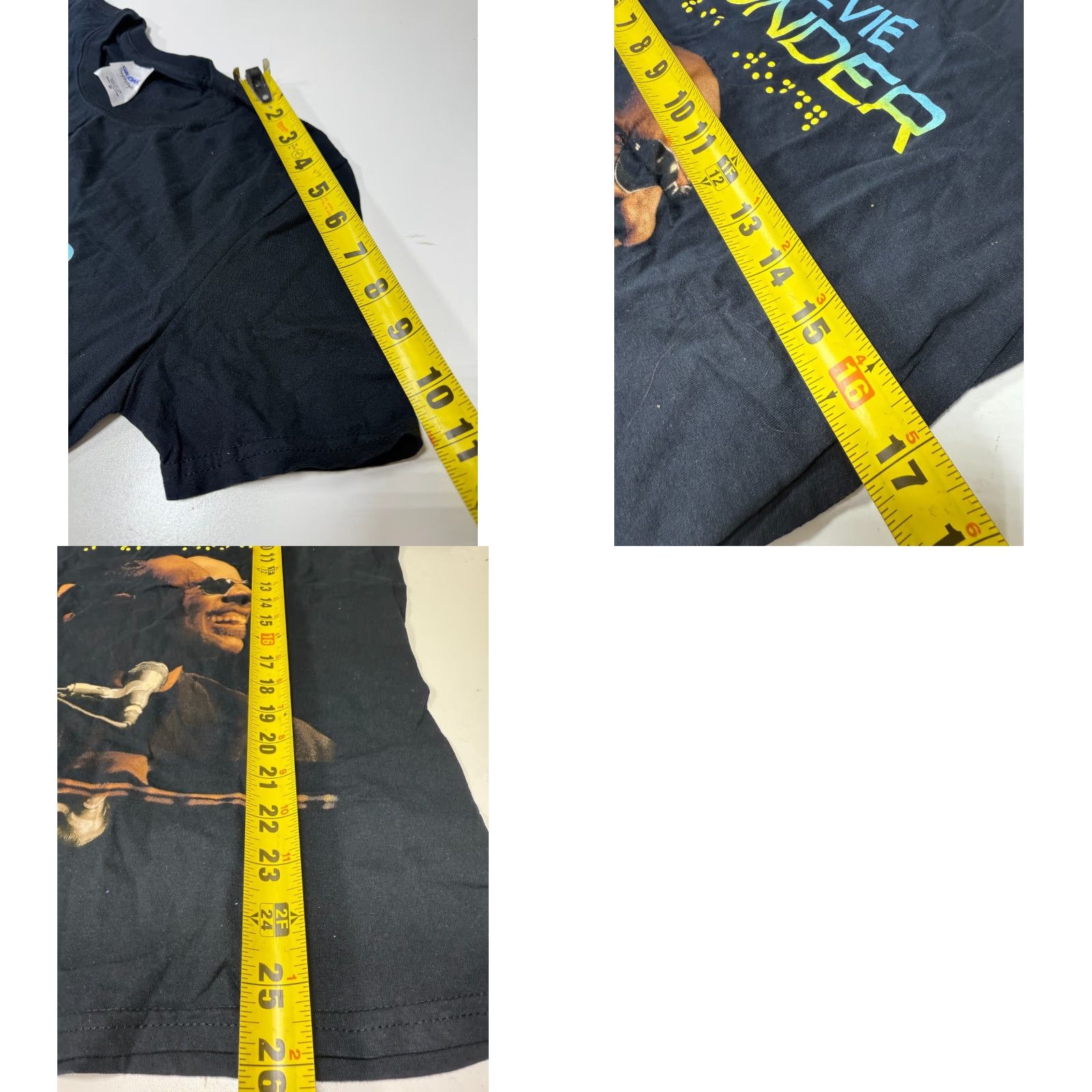 Vintage STEVE WONDER T-SHIRT BLACK SMALL WONDER PRODUCTIONS INC MENS Size US S / EU 44-46 / 1 - 8 Thumbnail