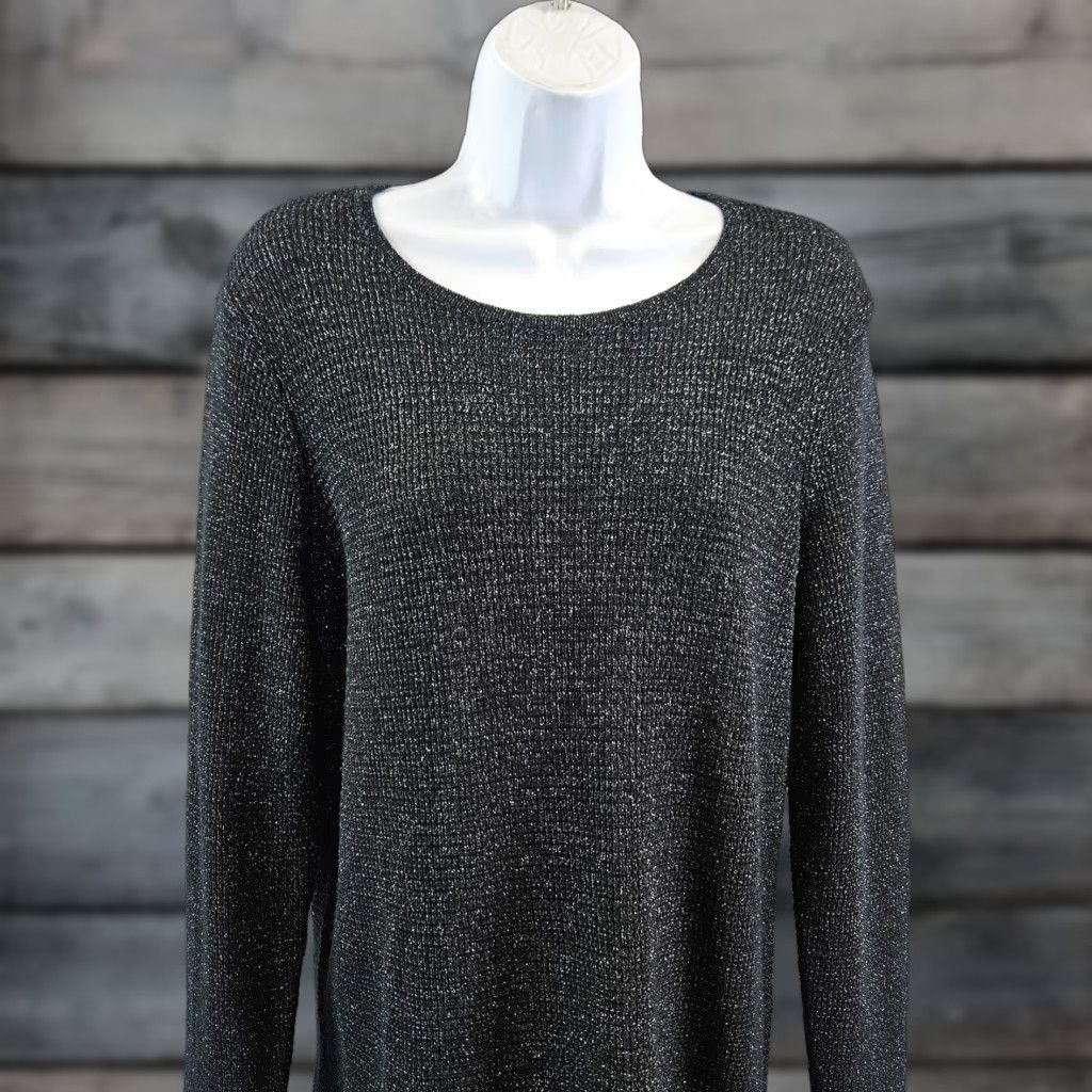 Eileen Fisher Eileen Fisher Womens Sweater Large Black Wool Blend Long Sleeve Pullover Mens Womens Girls Size L / US 10 / IT 46 - 1 Thumbnail