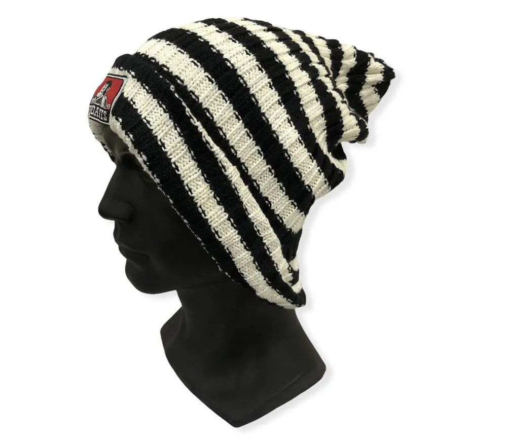Ben Davis Vintage Ben Davis Striped Jail Beanie Hat Size ONE SIZE - 2 Thumbnail