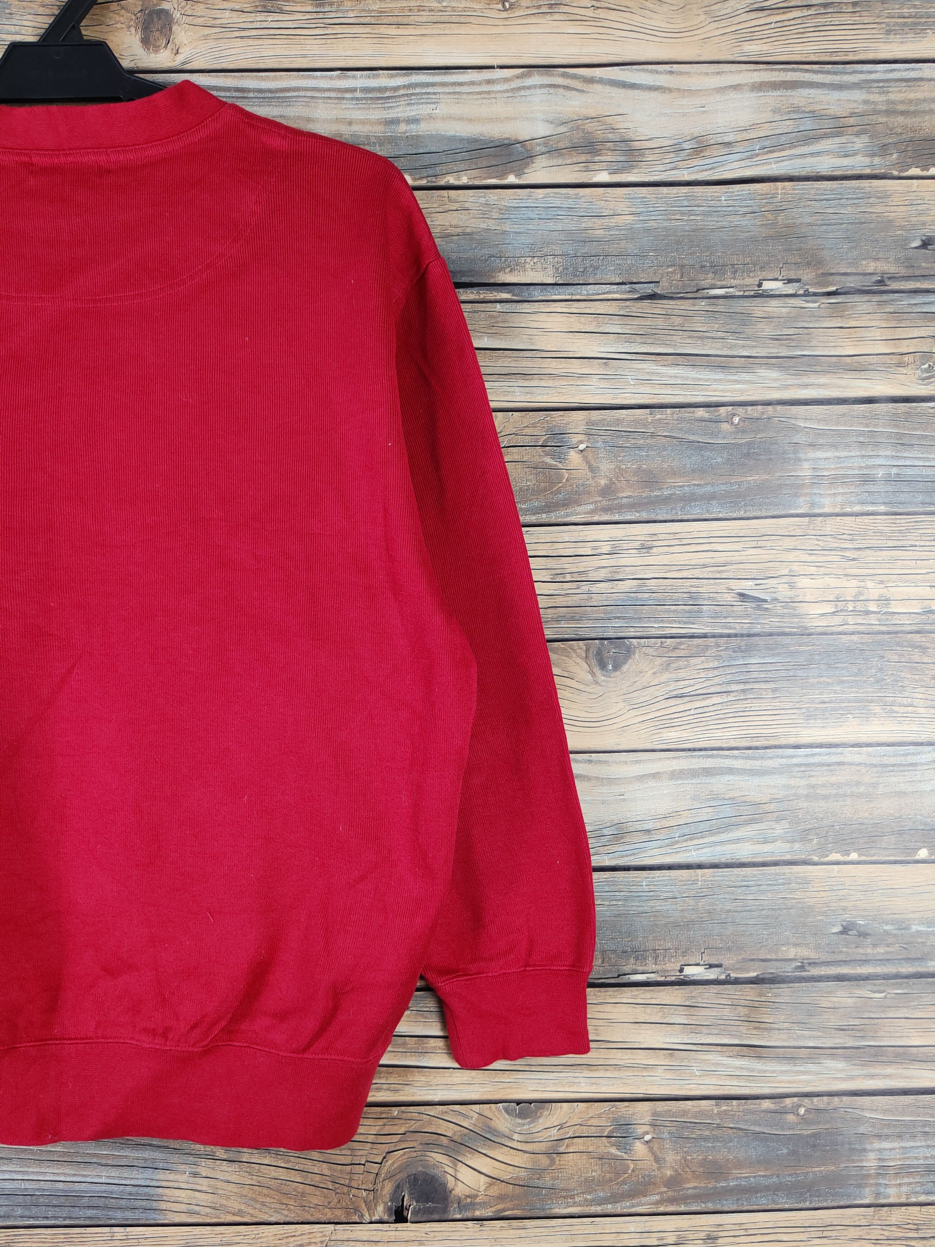 Japanese Brand × Vintage DL Daks Golf Red Sweatshirts #444 Size US M / EU 48-50 / 2 - 9 Thumbnail