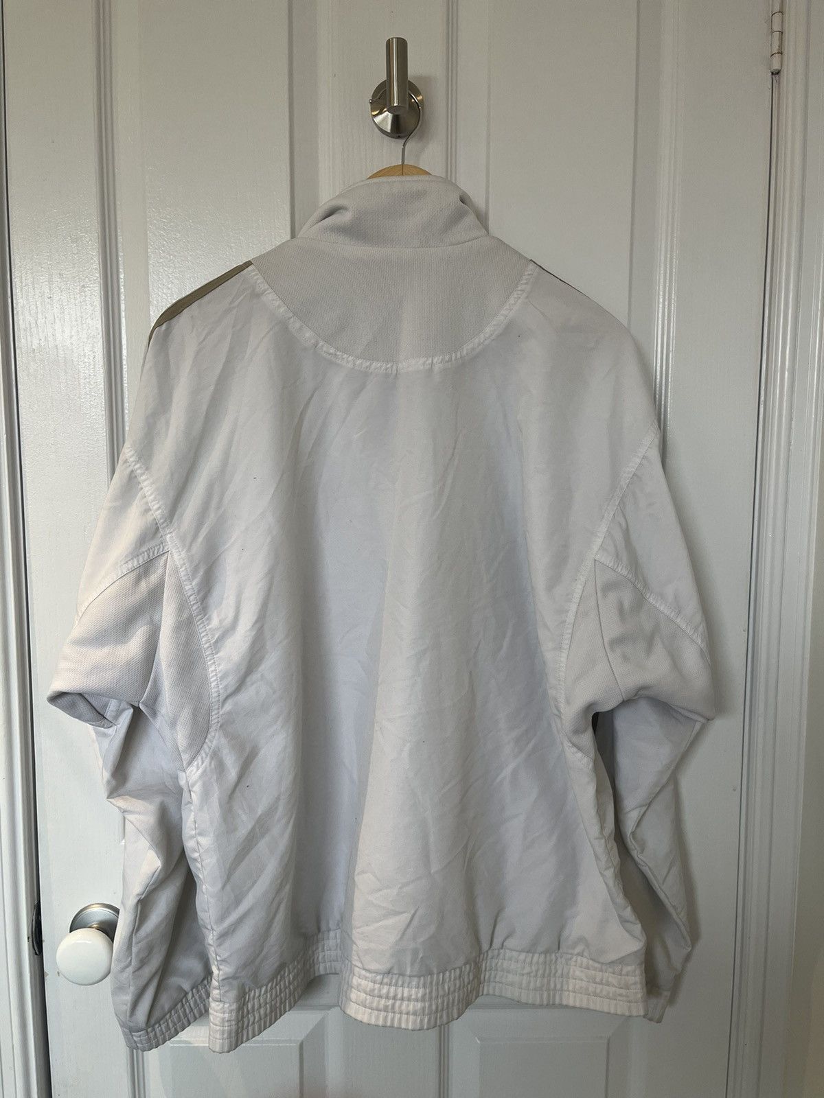 Adidas Men’s Adidas White & Cream Zip-Up Jacket Size US M / EU 48-50 / 2 - 3 Thumbnail