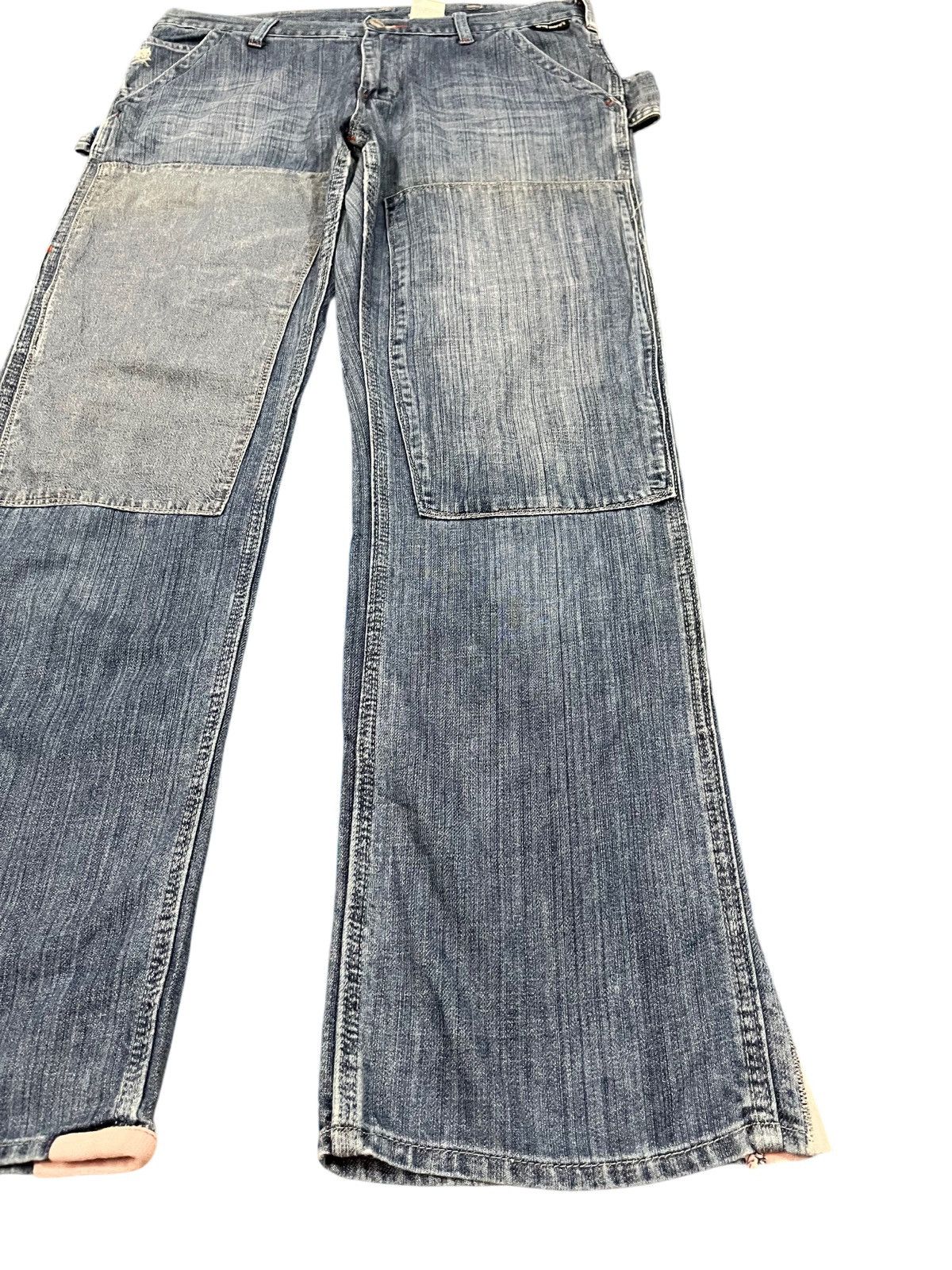 Japanese Brand Vintage Drug Store’s Flare Carpenter Denim Size US 33 - 3 Thumbnail