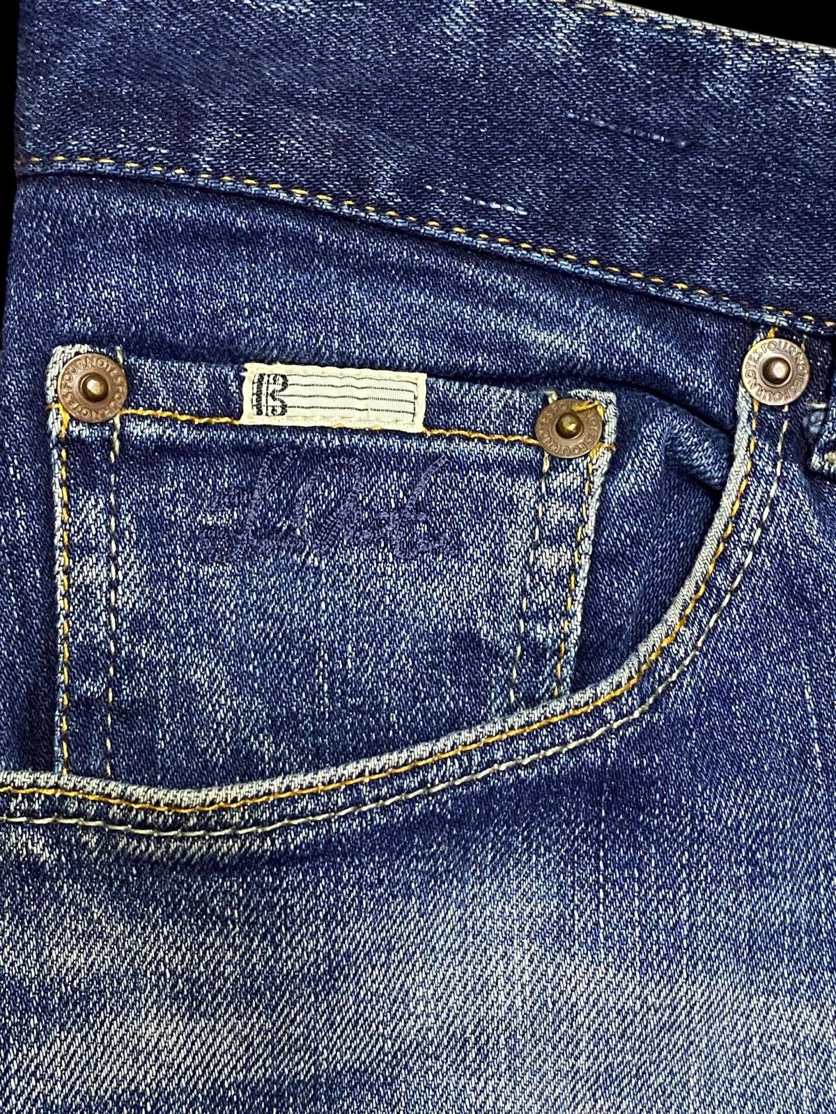 14th Addiction Style Japanese Brand Four Notes Flare Distressed Jeans Size US 31 - 11 Thumbnail