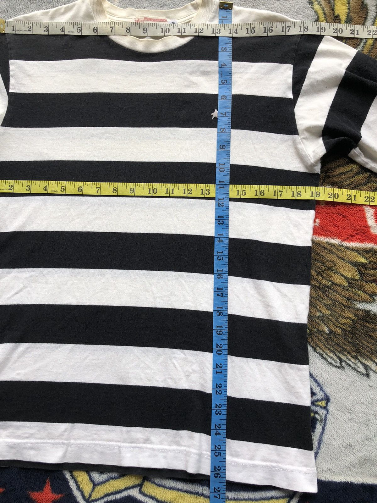 Bape Vintage Bathing Ape Made With General Striped Long Sleeve Size US M / EU 48-50 / 2 - 9 Thumbnail