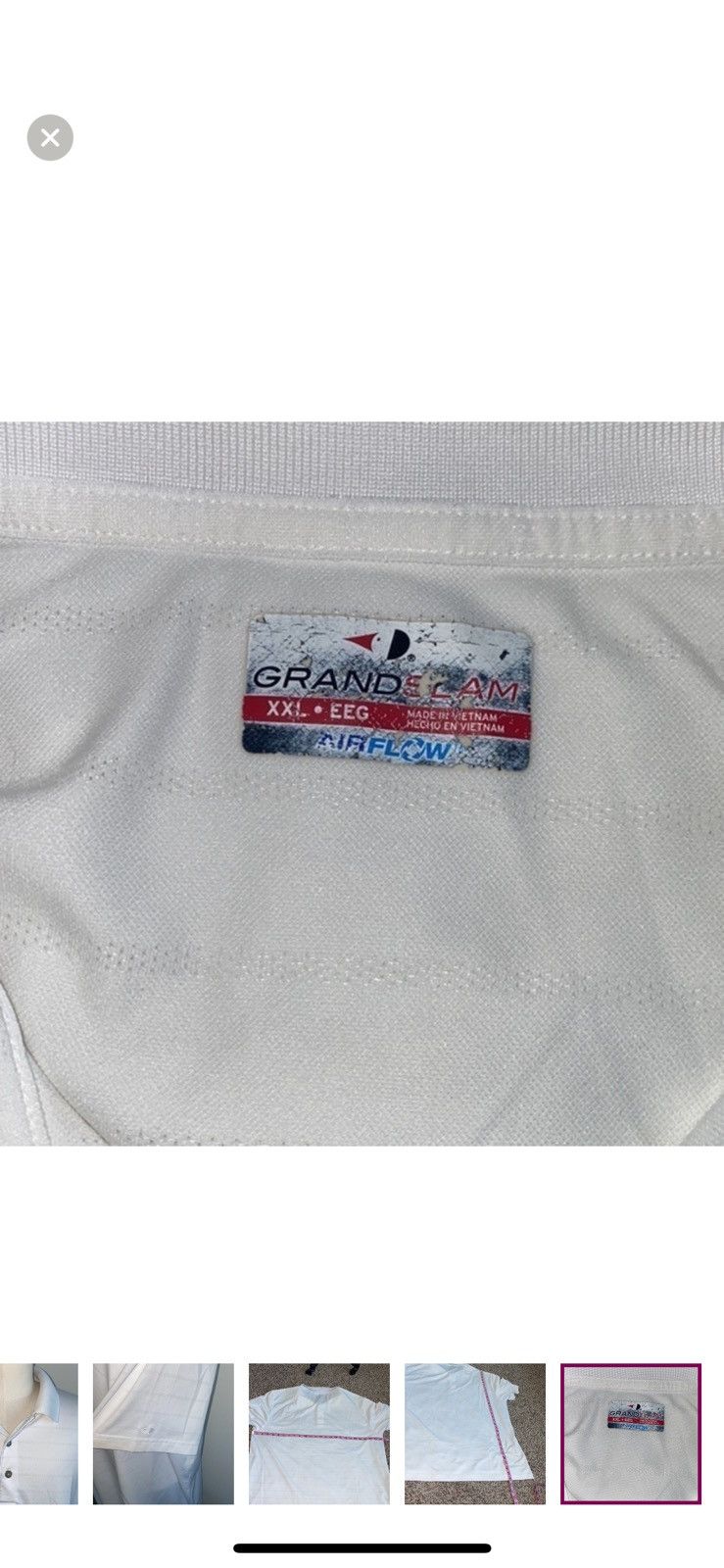 Grand Slam Grand slam xxl white polo shirt Size US XXL / EU 58 / 5 - 5 Thumbnail