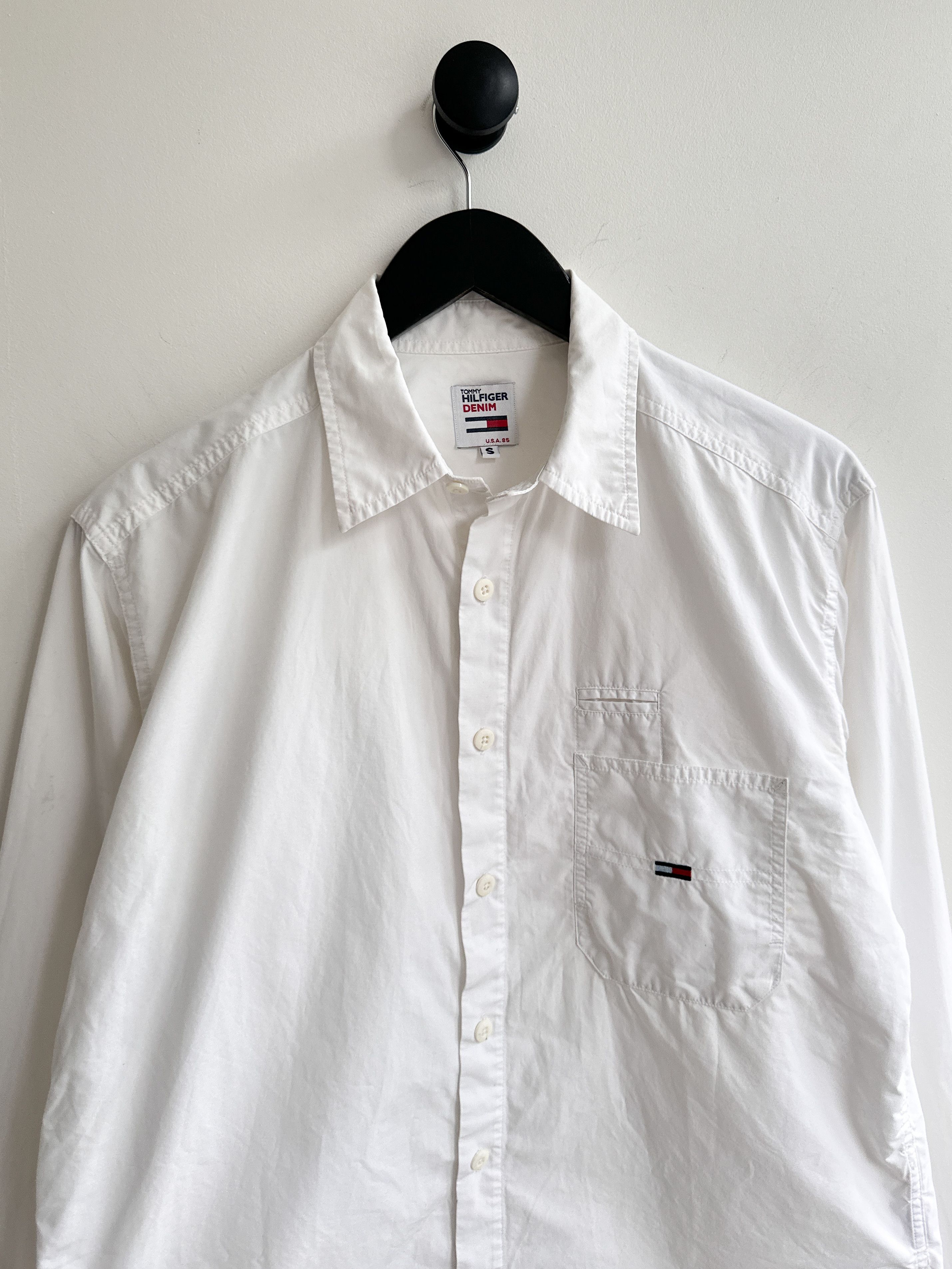 Tommy Hilfiger Vintage Tommy Hilfiger White Shirt Size S / US 4 / IT 40 - 2 Thumbnail