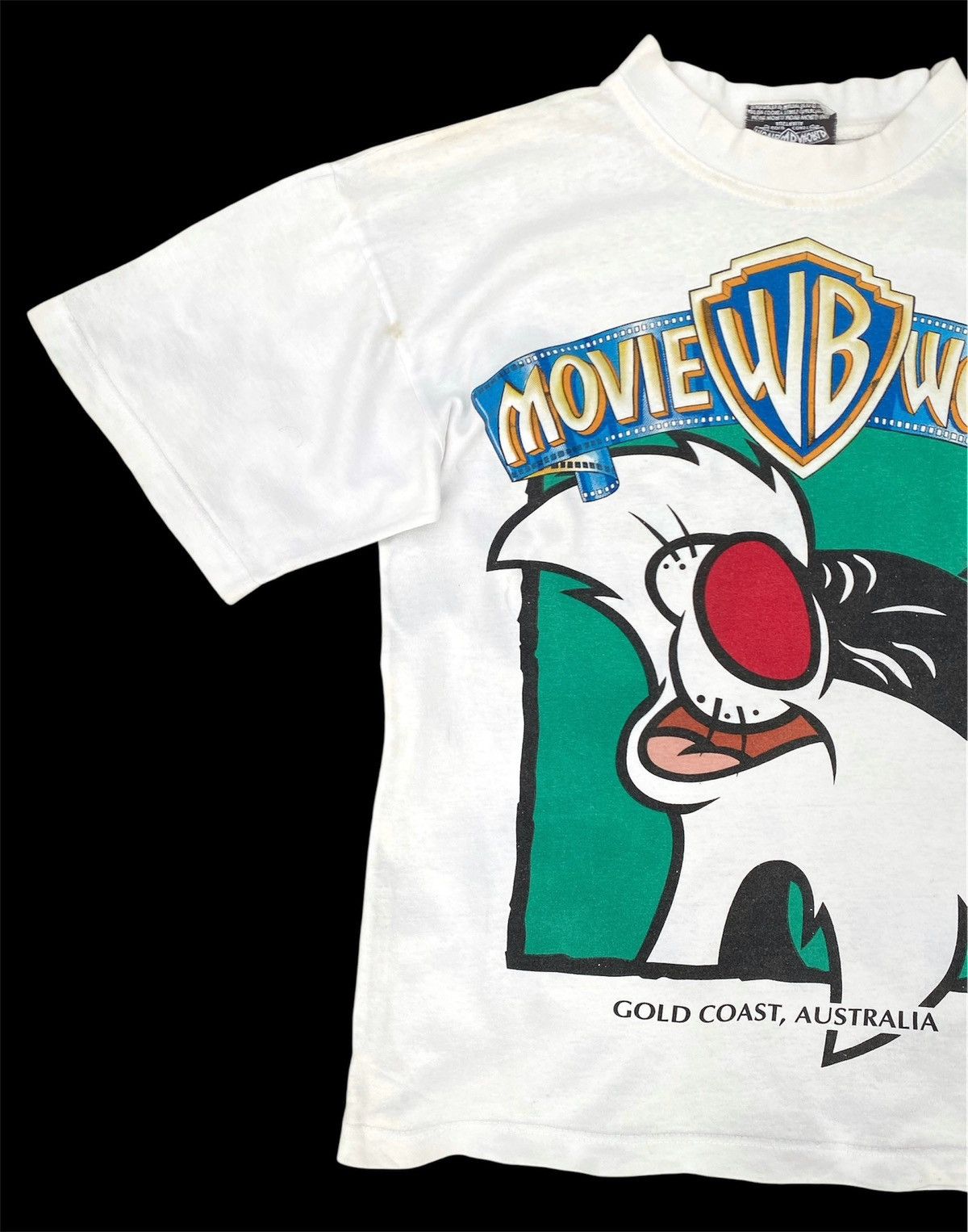 Cartoon Network × Vintage × Warner Bros Vintage 1993 Movie World Gold Coast Australia Tees Size US M / EU 48-50 / 2 - 2 Thumbnail