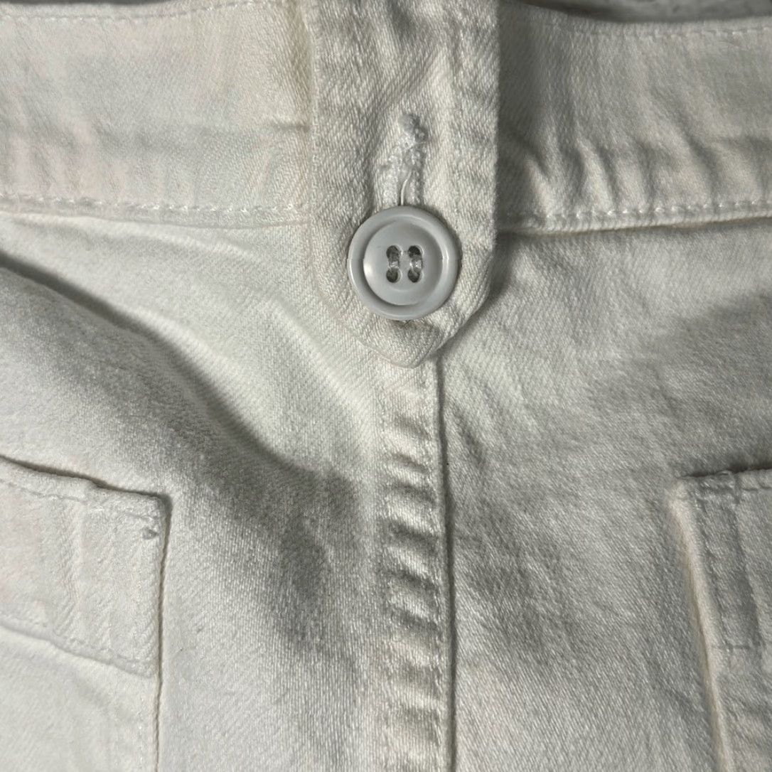 Lucky Brand VINTAGE Lucky Brand Women’s Concert Wide Leg Flared Jeans size 16/33 Beige Cream White 34” Inseam Womens Jeans Size 38" / US 16 / IT 52 - 5 Thumbnail