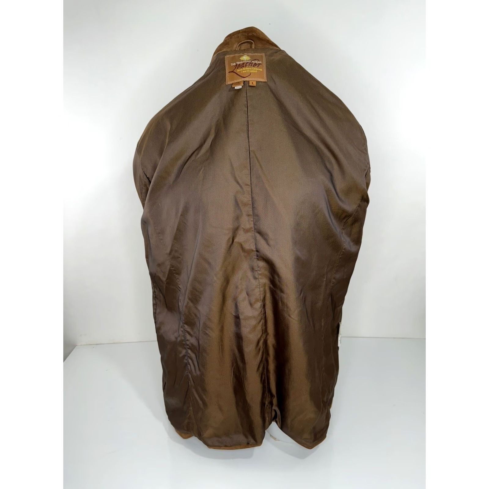 The Territory Ahead THE TERRITORY AHEAD Blazer Leather Mens L Brown Suede Field Ranch Jacket Size 42R - 5 Thumbnail