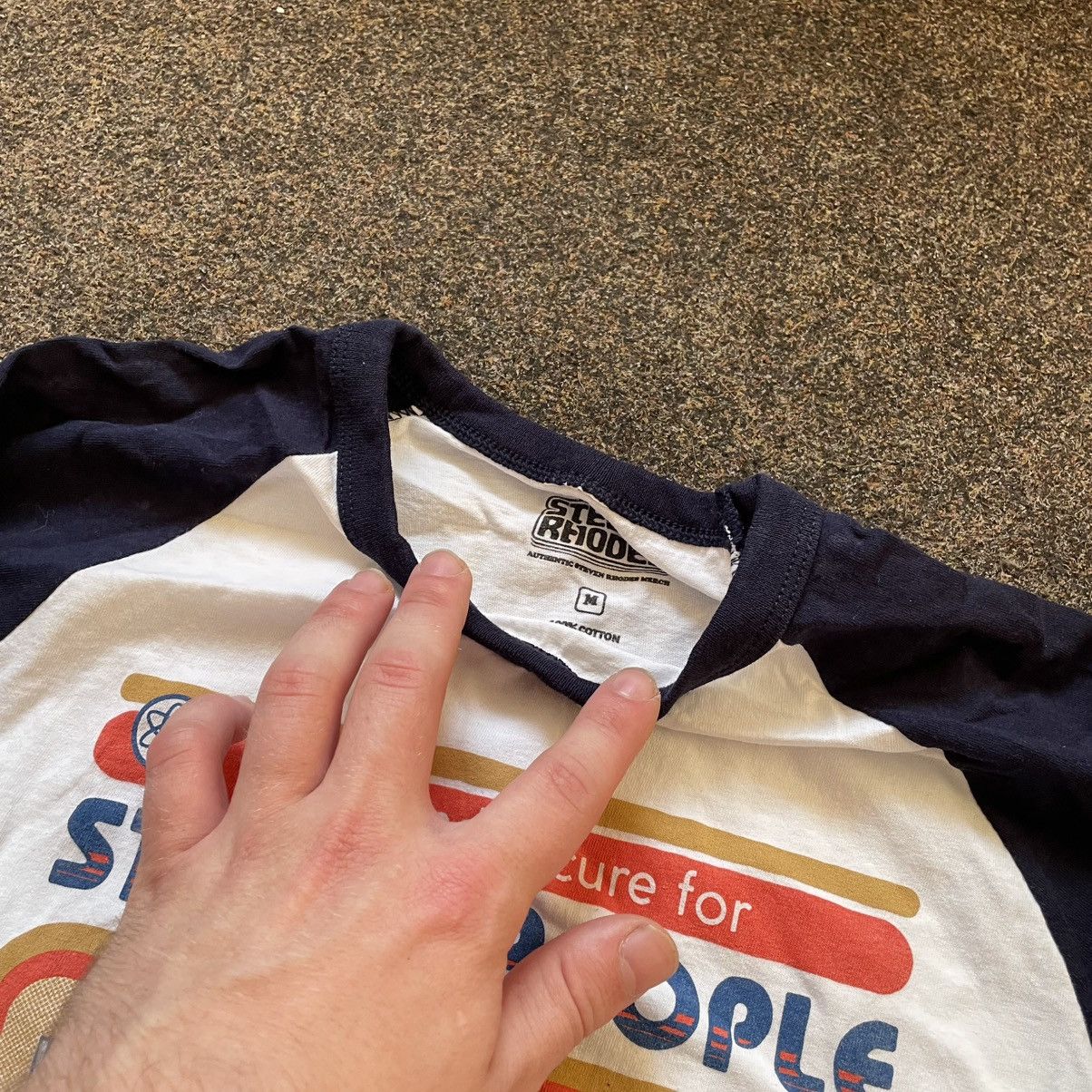 Vintage Vintage Y2K Stupid People Graphic Tee Raglan Faded Grunge M Size US M / EU 48-50 / 2 - 6 Thumbnail