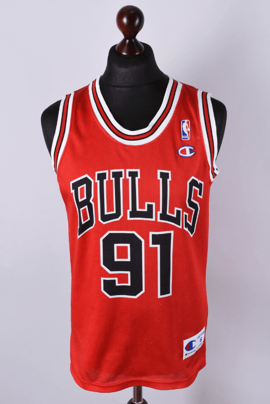 Champion Champion Vintage NBA Chicago Bulls Rodman 91 Jersey Size S Size US S / EU 44-46 / 1 - 1 Thumbnail