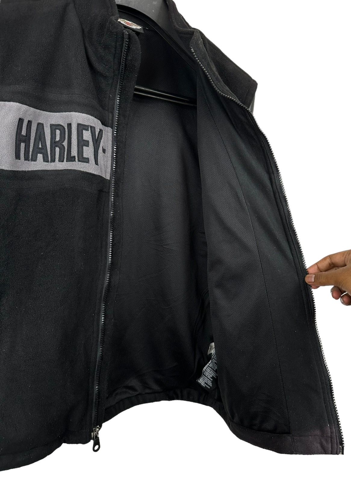 Harley Davidson × Warren Lotas Harley Davidson Fleece Sleeveless Size US L / EU 52-54 / 3 - 6 Thumbnail