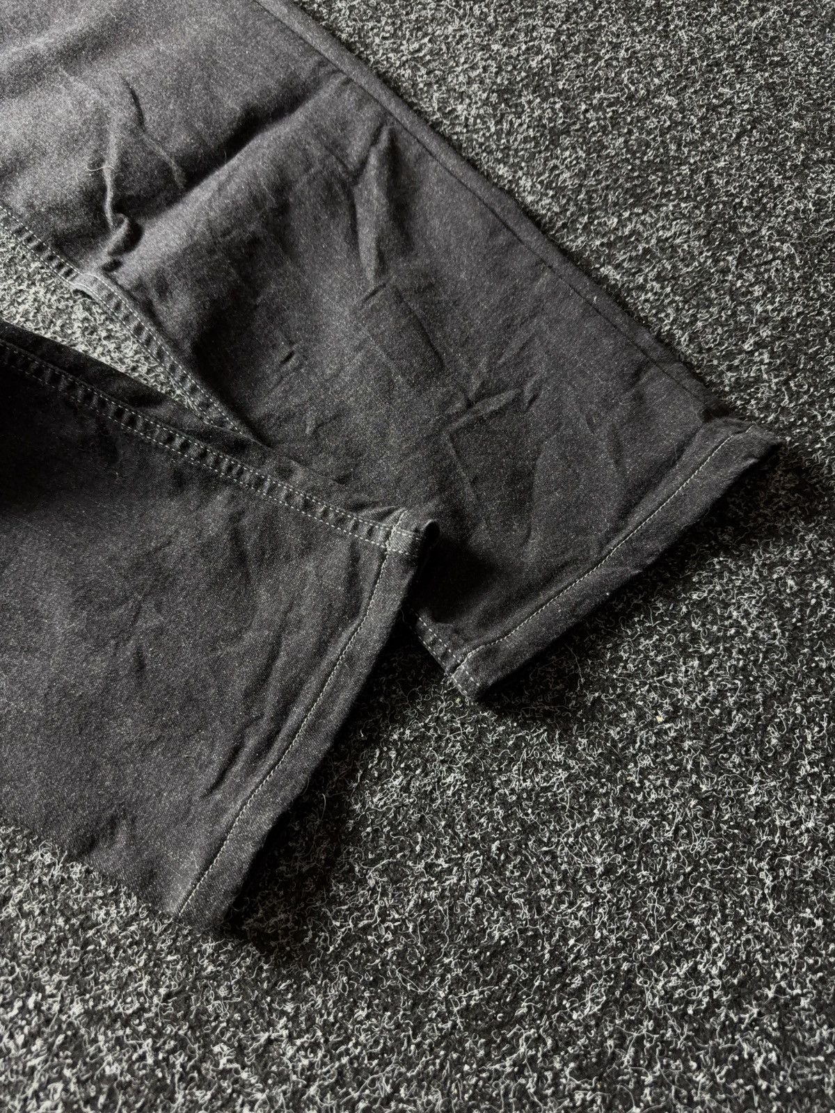 Vintage Luxury Avant Garde Borelio Black Straight Leg Denim Jeans Size US 33 - 4 Thumbnail