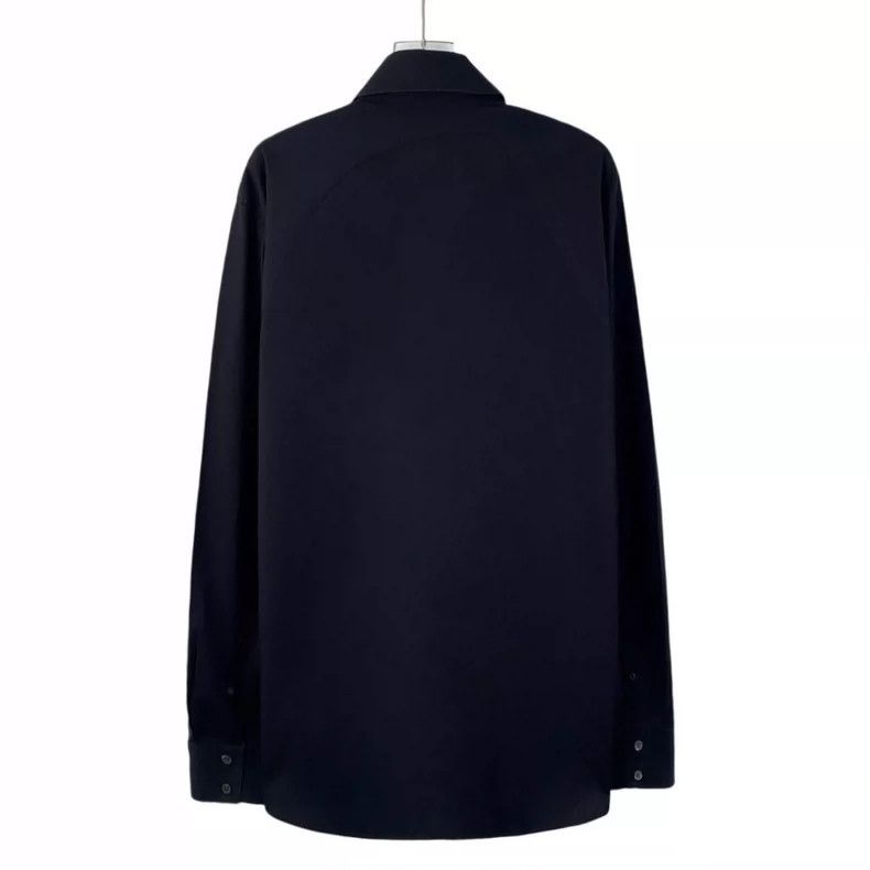 Alexander McQueen Alexander Mcqueen Black cotton lapel single-breasted long- Size US M / EU 48-50 / 2 - 2 Thumbnail