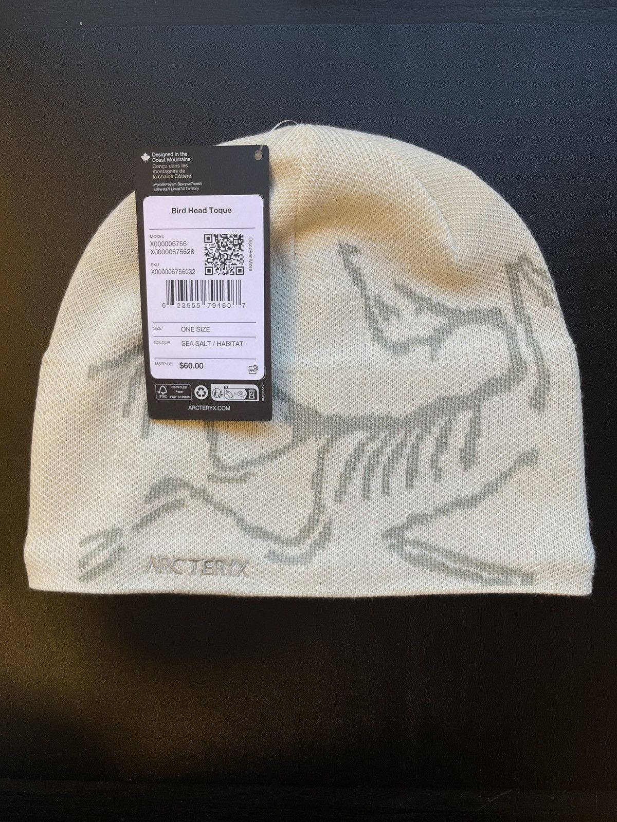 Arc'teryx Arc’teryx Bird Head Toque Sea Salt/Habitat Size ONE SIZE - 3 Thumbnail
