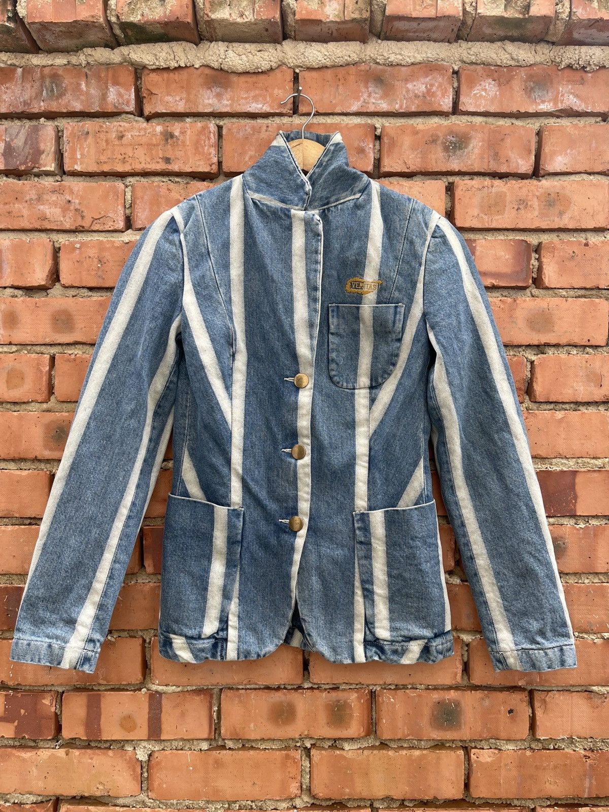 Diesel Super Rare Vintage Diesel Stylelab Veritas Denim blazer Size S / US 4 / IT 40 - 1 Thumbnail