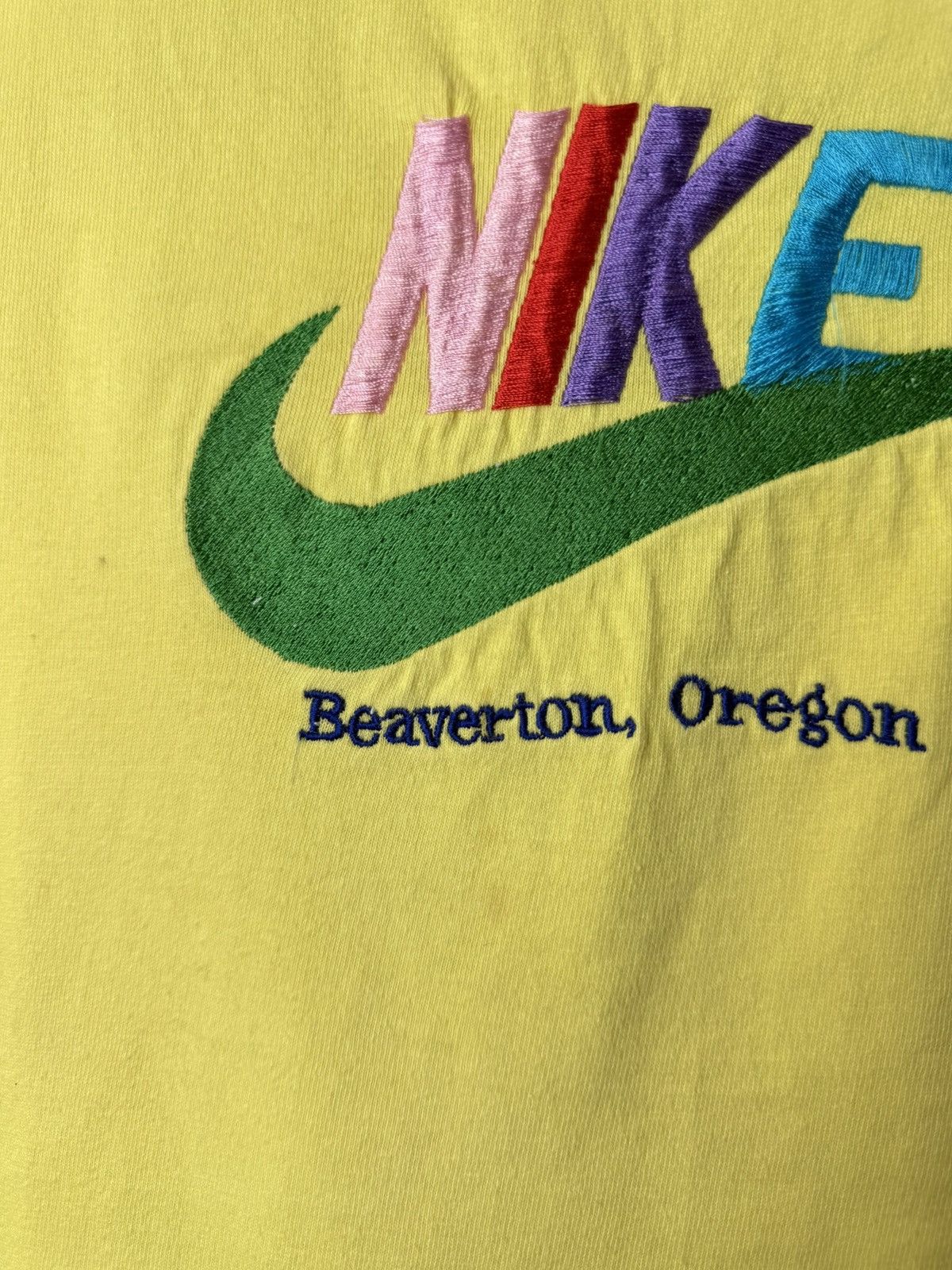 Nike 1990’s Vintage Nike T Shirt Yellow Hype Size US M / EU 48-50 / 2 - 3 Thumbnail