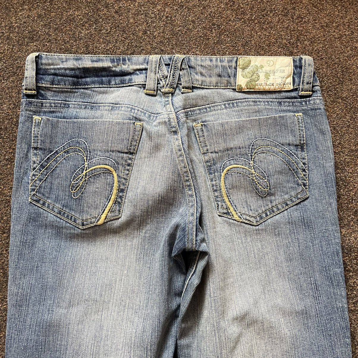 Vintage Y2K Vintage Flared Bootcut Jeans Sun Faded Grunge Baggy 33 Size 33" - 5 Thumbnail