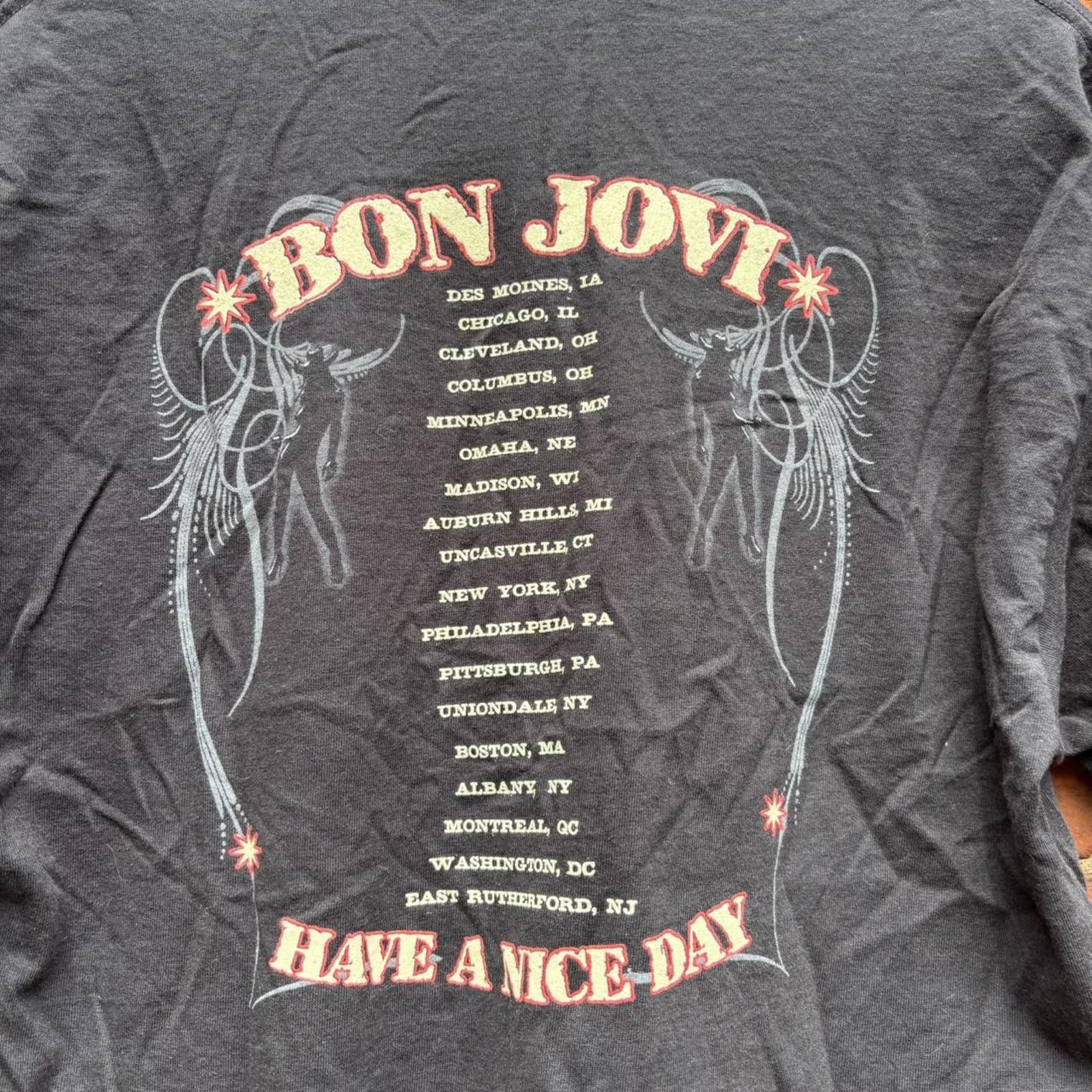 Other vintage bon jovi have a nice day tour t shirt 00s L Size US L / EU 52-54 / 3 - 4 Thumbnail