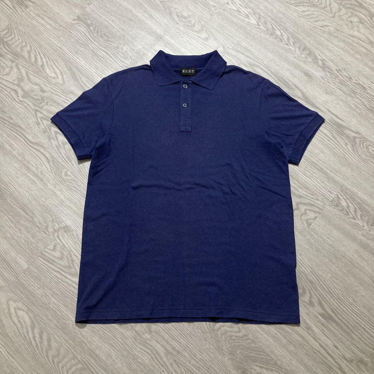 Japanese Brand Vintage PLST by Issey Miyake Colar Camo Polo Tshirt Designer Size US L / EU 52-54 / 3 - 1 Thumbnail