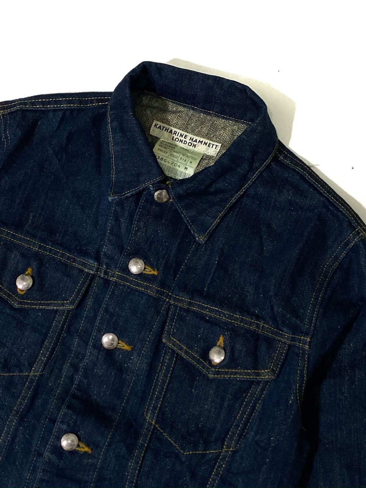 Katharine Hamnett London RARE❤️‍🔥Vintage Katherine Hamnett Denim Jacket Size US M / EU 48-50 / 2 - 3 Thumbnail