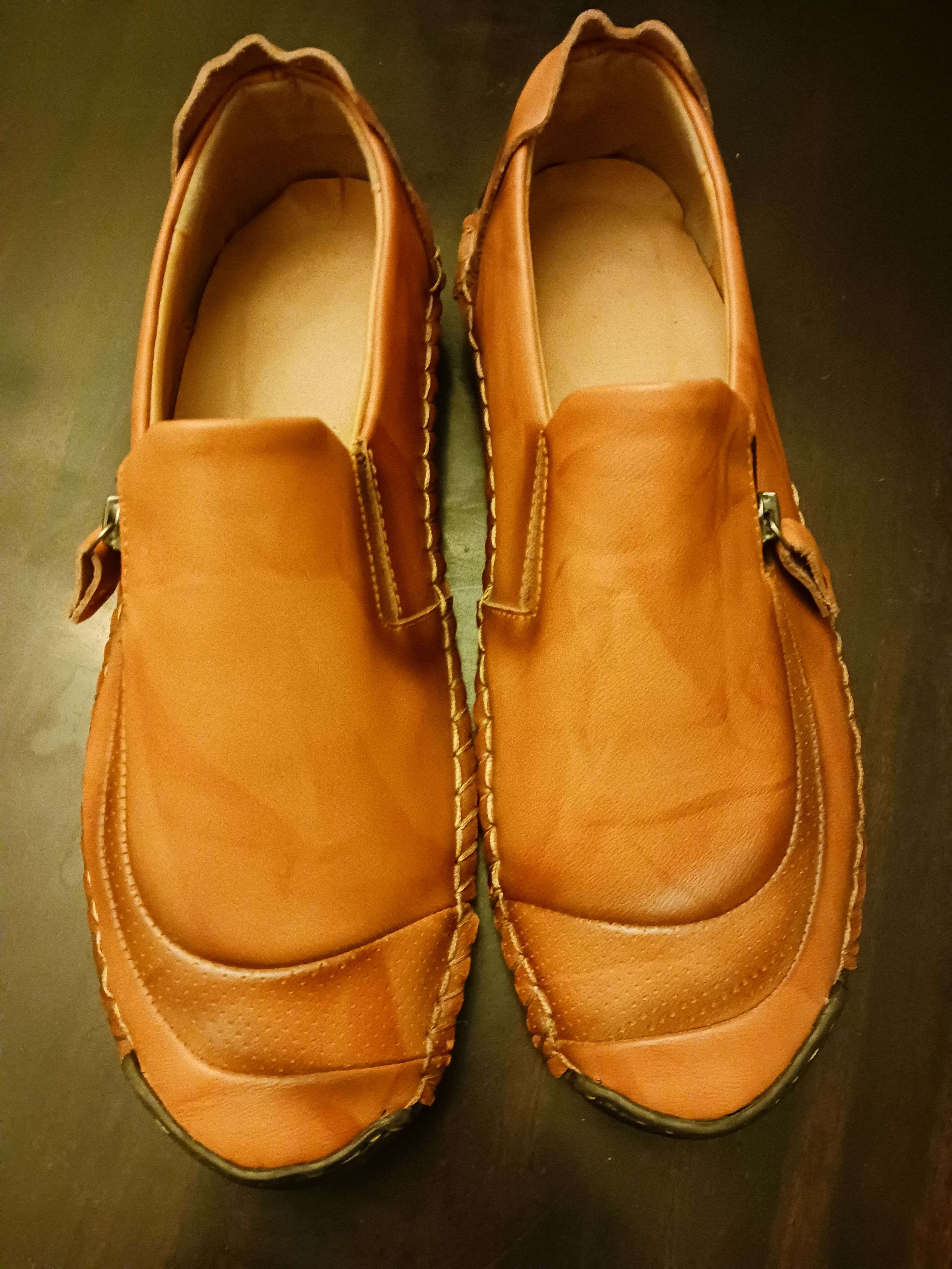 Other CAOUTCHOUC Sewn Brown Leather Slip On Sport Shoe Size US 13 / EU 46 - 1 Thumbnail