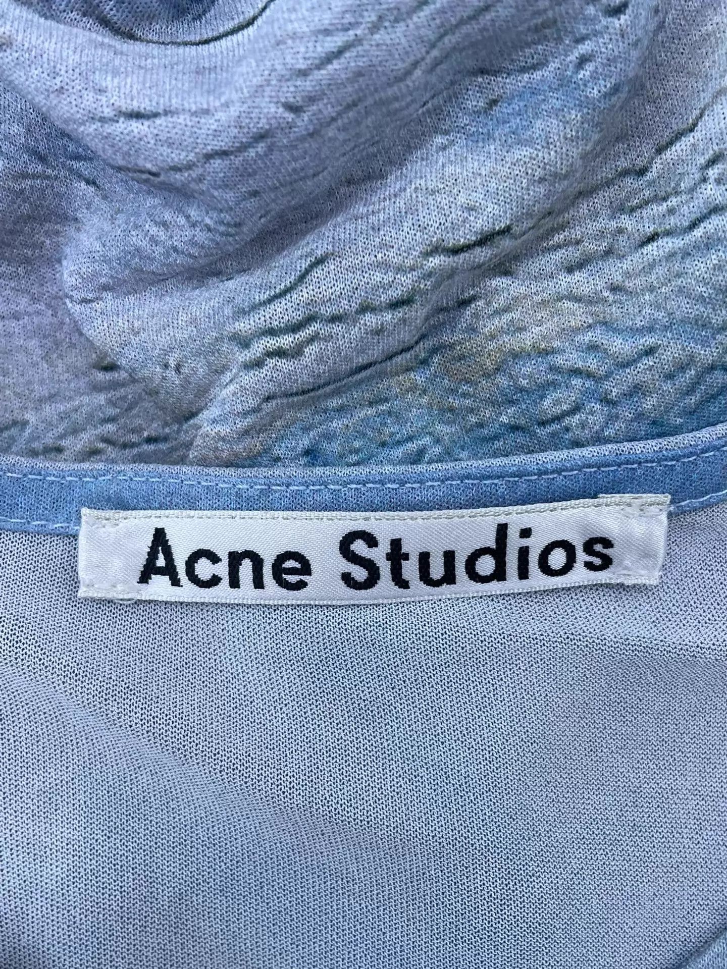 Acne Studios Acne Studios Blue Gradient Long-Sleeve Blouse S Size S / US 4 / IT 40 - 4 Thumbnail