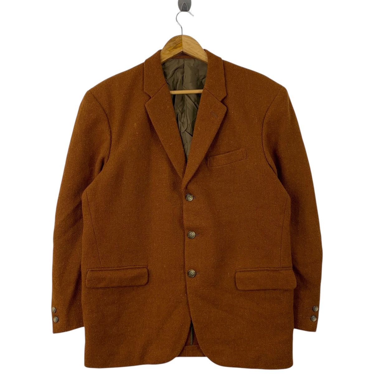Harris Tweed HARRIS TWEED Casualwear Hand Oven Wool Blazer Coat Jacket Size US L / EU 52-54 / 3 - 1 Thumbnail