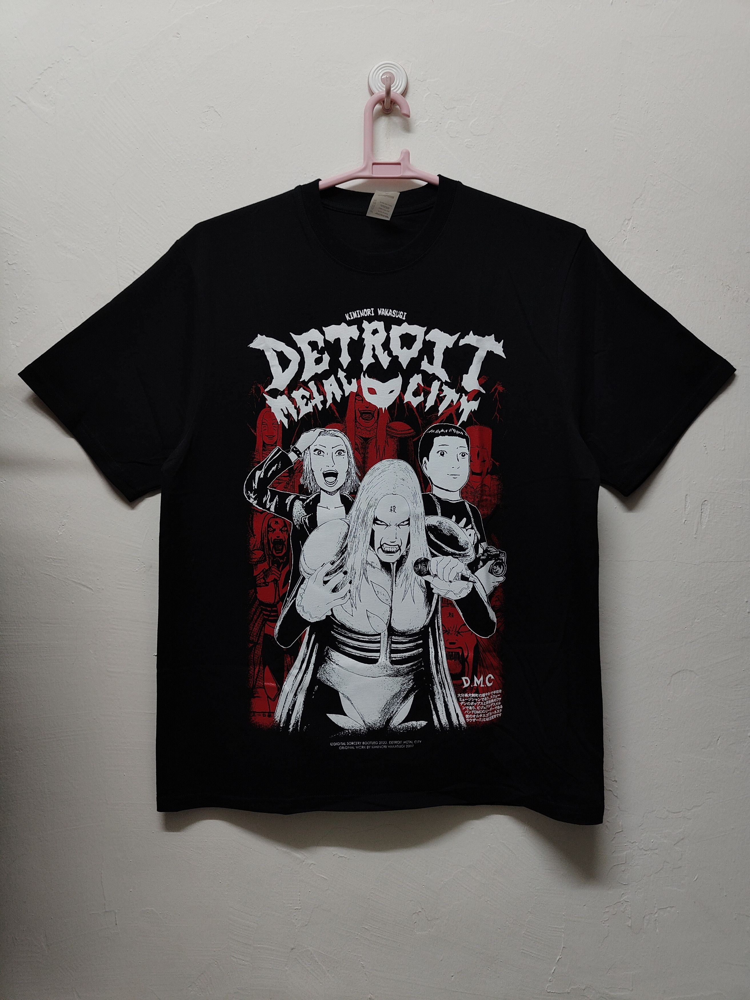 image of Anima Detroit Metal City (Dmc) T-Shirt in Black, Men's (Size XL)