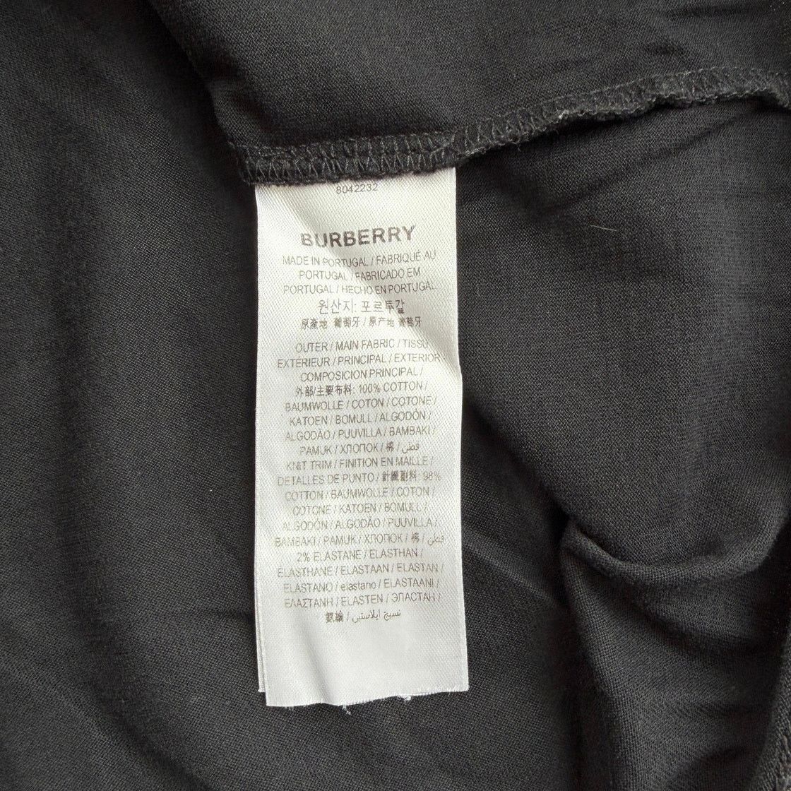 Burberry Burberry Black Logo T Shirt Embroidered Circle Tee Cotton XL Size US XL / EU 56 / 4 - 4 Thumbnail