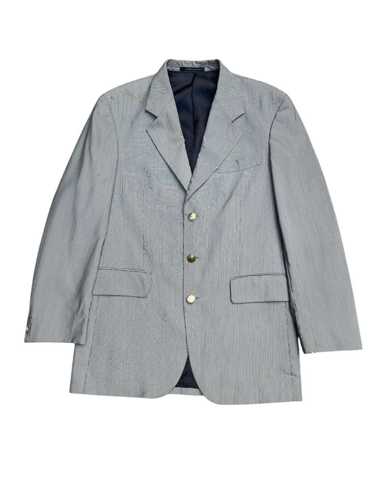 Vintage × Yves Saint Laurent Vintage Yves Saint Laurent Pour Homme Suit Jacket Size US S / EU 44-46 / 1 - 1 Thumbnail