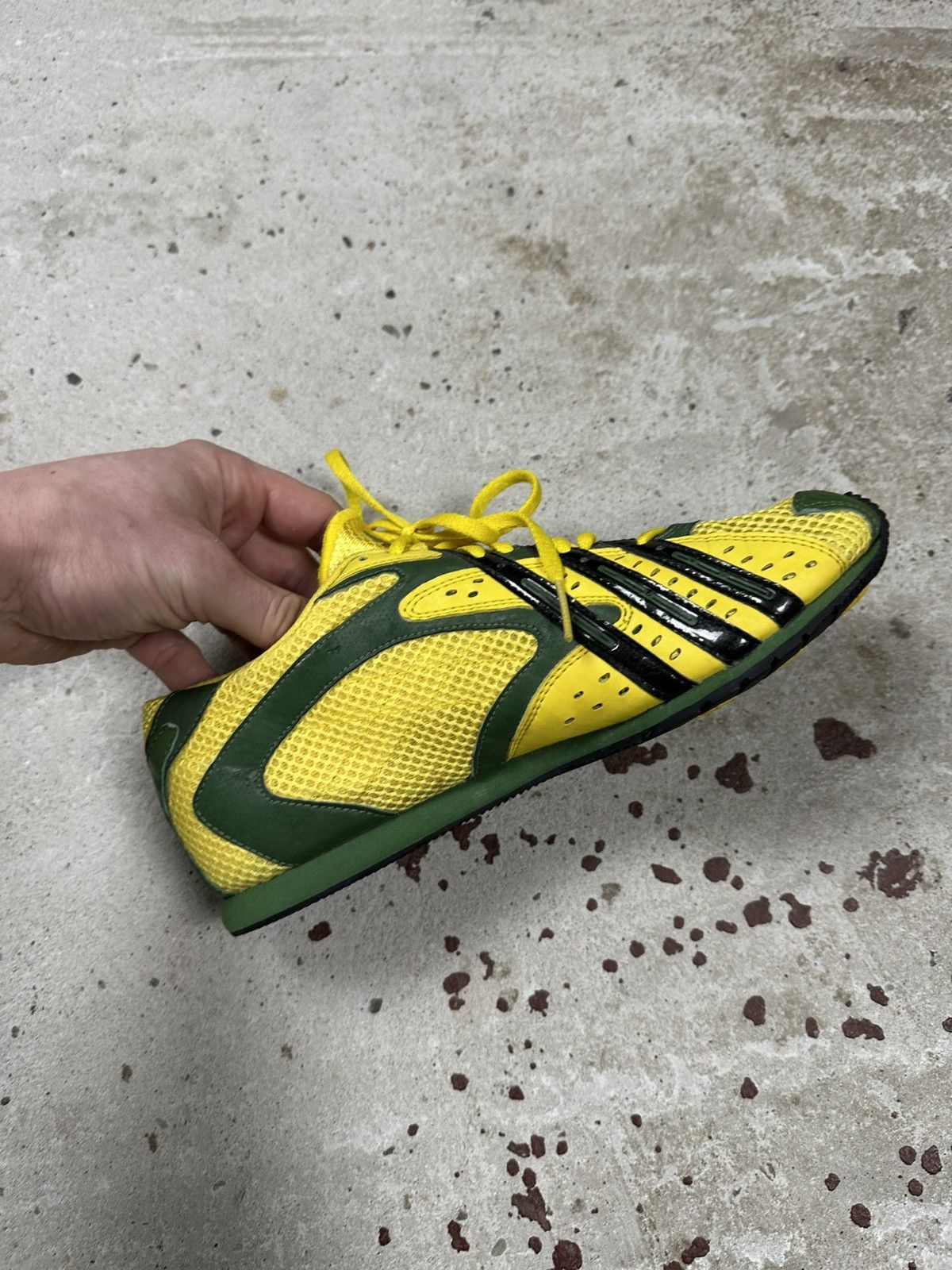 Adidas × Vintage Vintage 2005 Adidas Techstar Brazil Cosmos Racer Sneakers Size US 6.5 / EU 39-40 - 8 Thumbnail