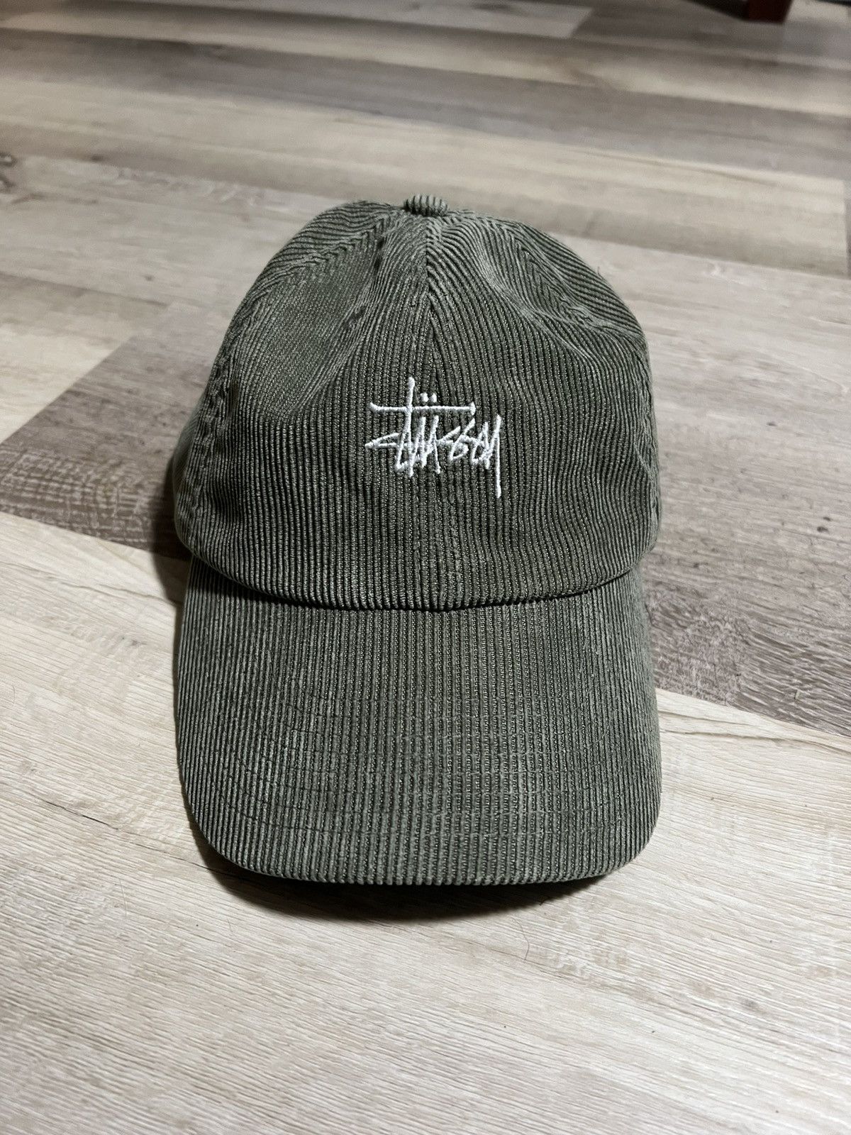 Stussy Stüssy Corduroy Dad Hat – Olive Green Size ONE SIZE - 5 Thumbnail
