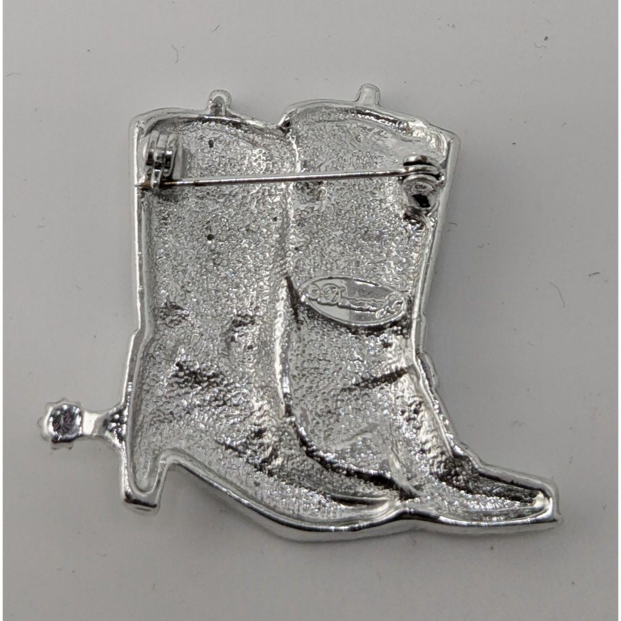 Other Western Rhinestone Cowboy Boot Enamel Brooch Size ONE SIZE - 6 Thumbnail