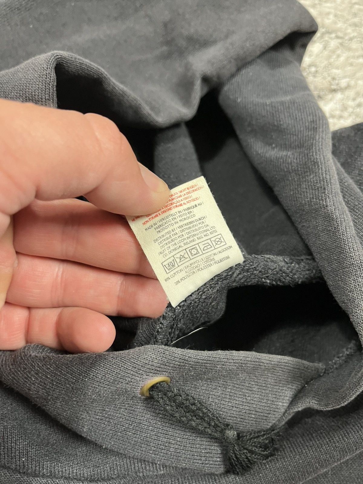 Fruit Of The Loom Y2K Fruit of the Loom Faded Oversize Hoodie Blank Basic XXL Size US XXL / EU 58 / 5 - 7 Thumbnail