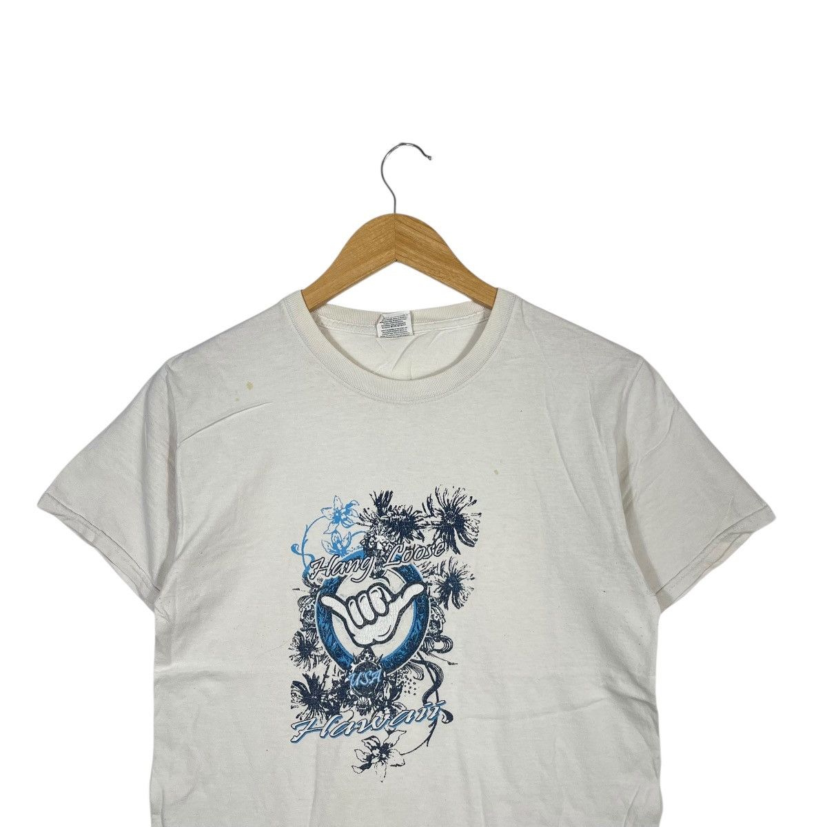 Fruit Of The Loom Vintage Fruit of the Loom Hawaii Hang Loose Graphic T Shirt Size US S / EU 44-46 / 1 - 2 Thumbnail