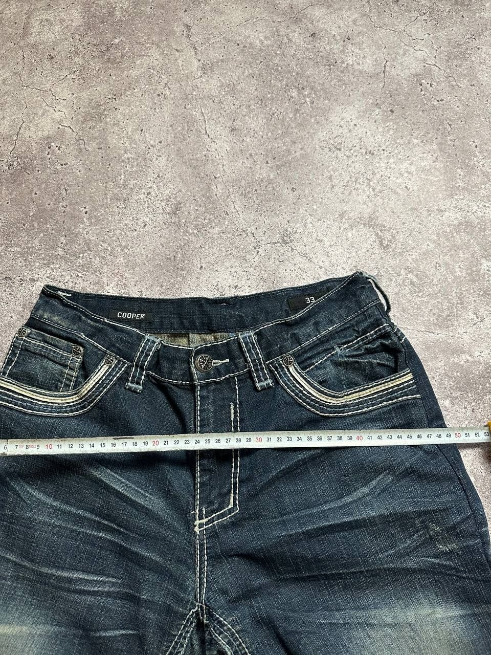 Affliction Affliction Ace Denim Jeans Y2K Embroidered size 31 Size 33" - 14 Thumbnail