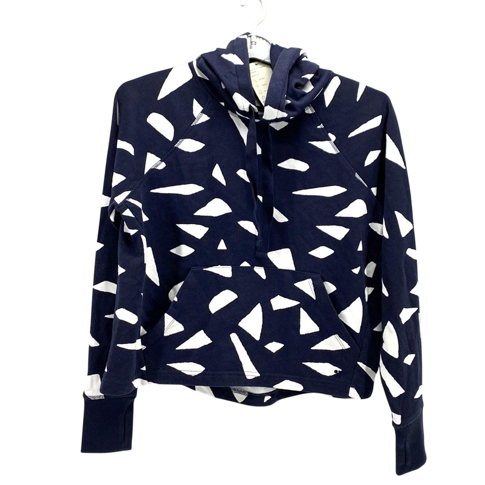 Sweaty Betty Sweaty Betty Revive Cropped Hoodie oversized boxy blue sz 10 Size L / US 10 / IT 46 - 2 Thumbnail