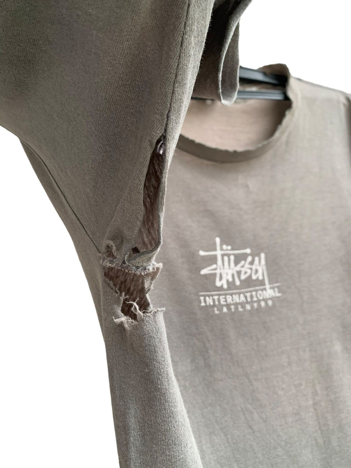 Stussy Vtg 90s Trashed Thin Sunfade Stussy International LATLNY Size US L / EU 52-54 / 3 - 7 Thumbnail