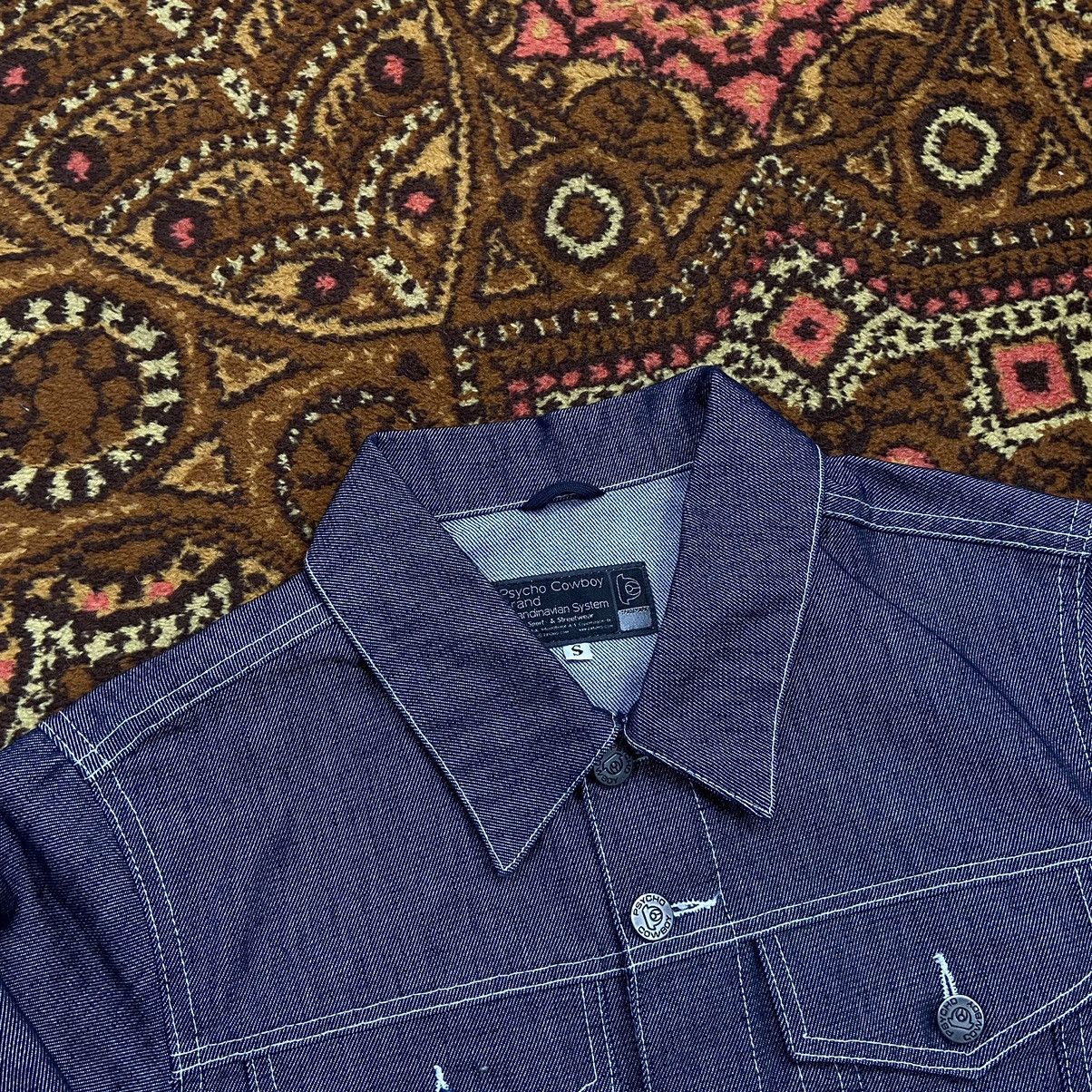 Japanese Brand × Vintage 📌 Vintage Psycho Cowboy y2k Denim Jacket Made in Italy Size US S / EU 44-46 / 1 - 6 Thumbnail
