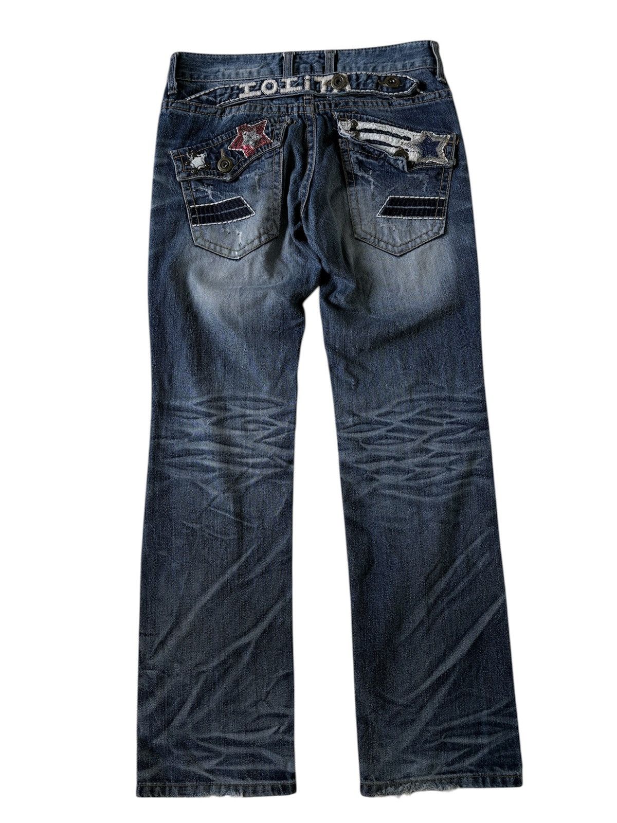 14th Addiction Lolita Clawmarks whisker Denim Pants Size US 29 - 3 Thumbnail