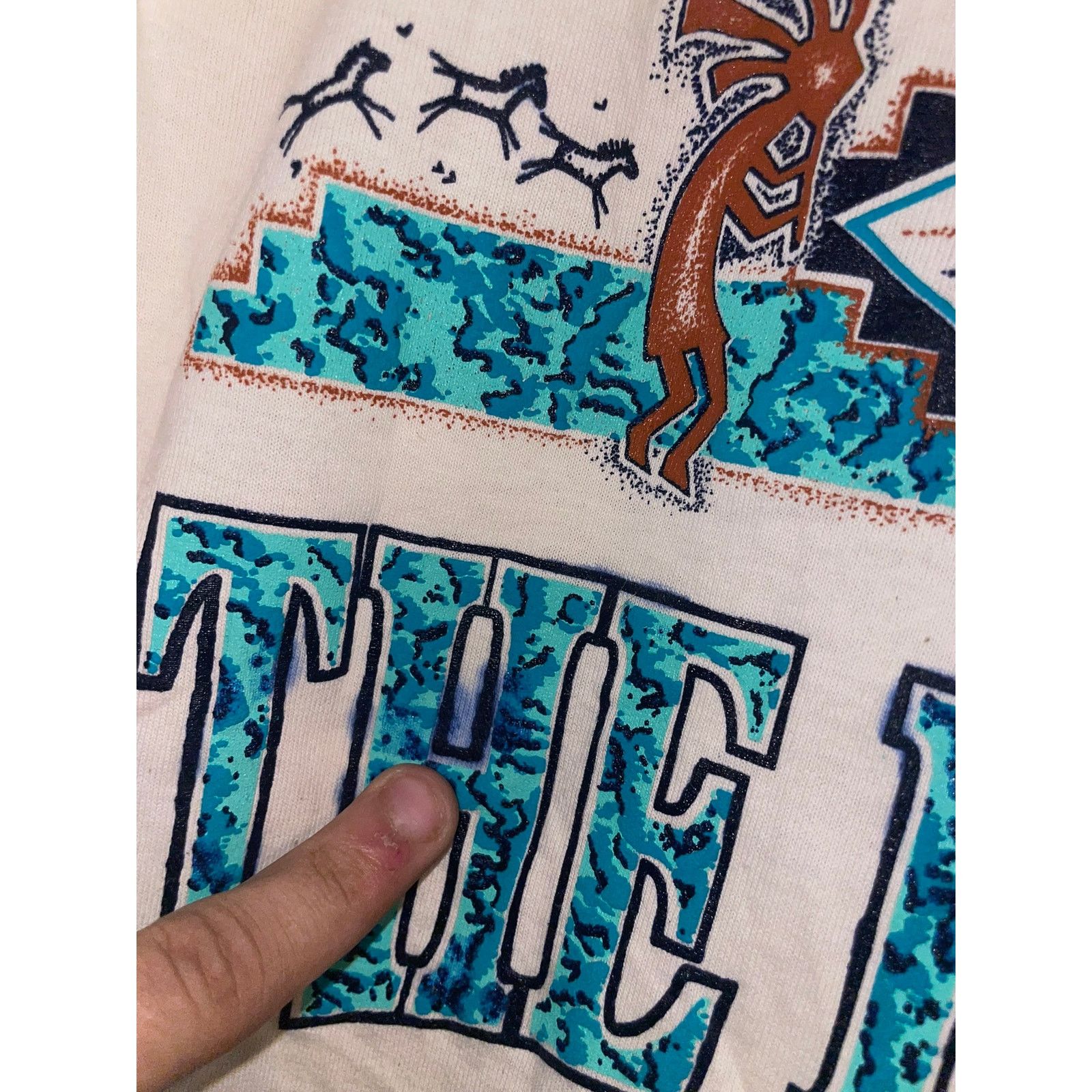 Jerzees Vintage Arizona The Buttes Tempe Kokopelli Beige Shirt Size US L / EU 52-54 / 3 - 5 Thumbnail