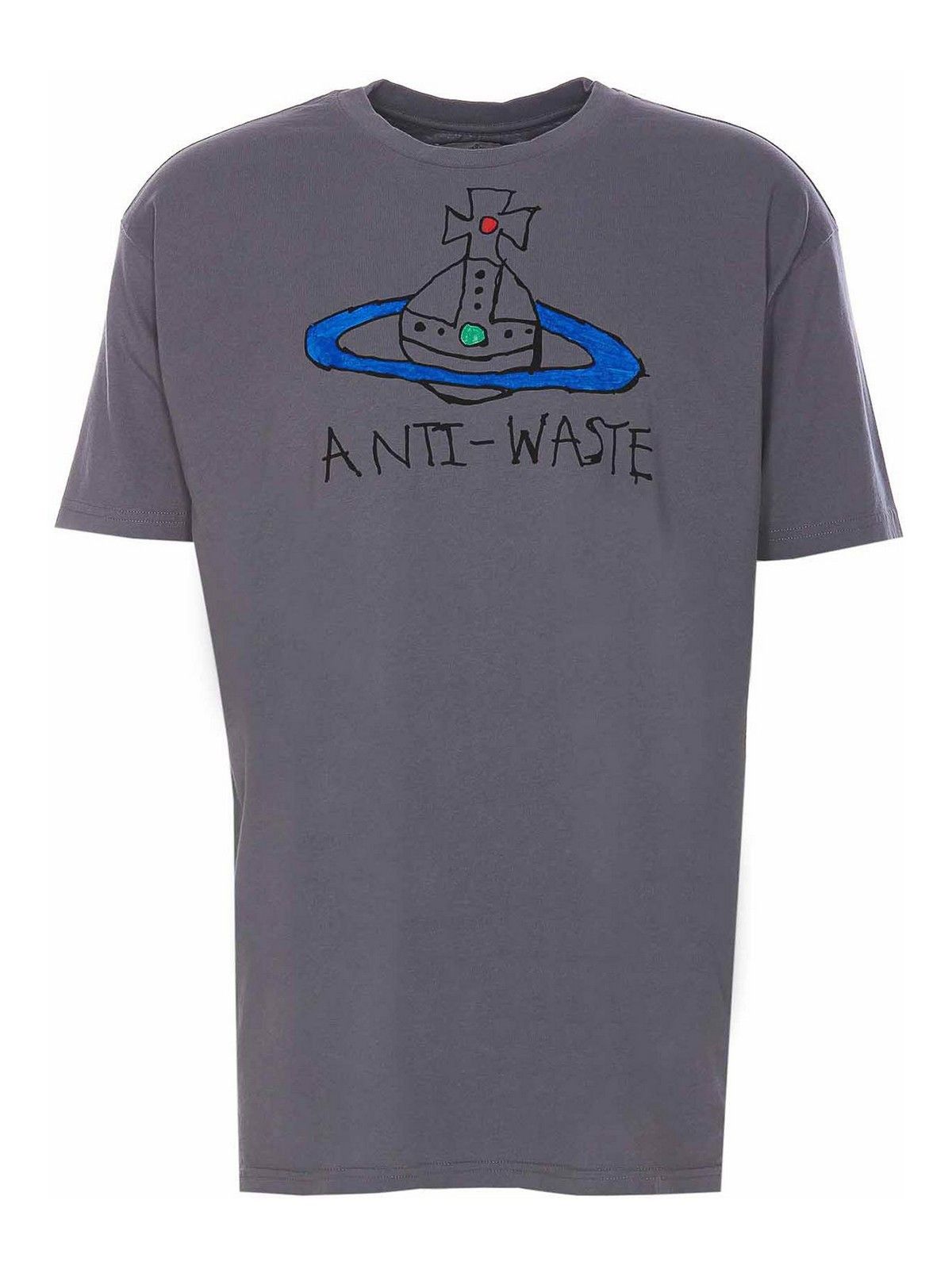 Vivienne Westwood o1srvl11e0326 Classic T-Shirt in Grey Size US L / EU 52-54 / 3 - 1 Thumbnail