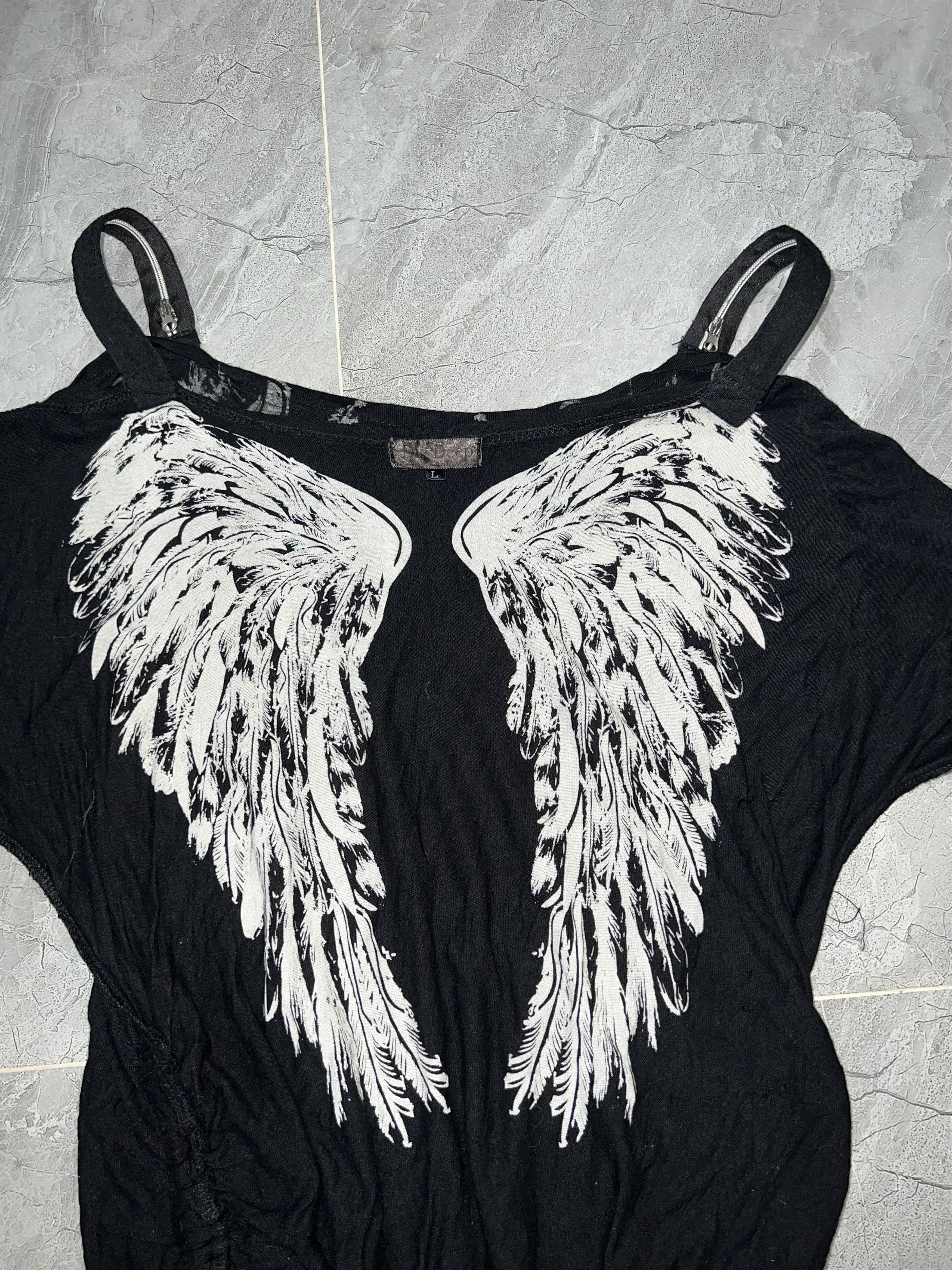 Japanese Brand Digdeep feather and wings top🪶 Size L / US 10 / IT 46 - 7 Thumbnail